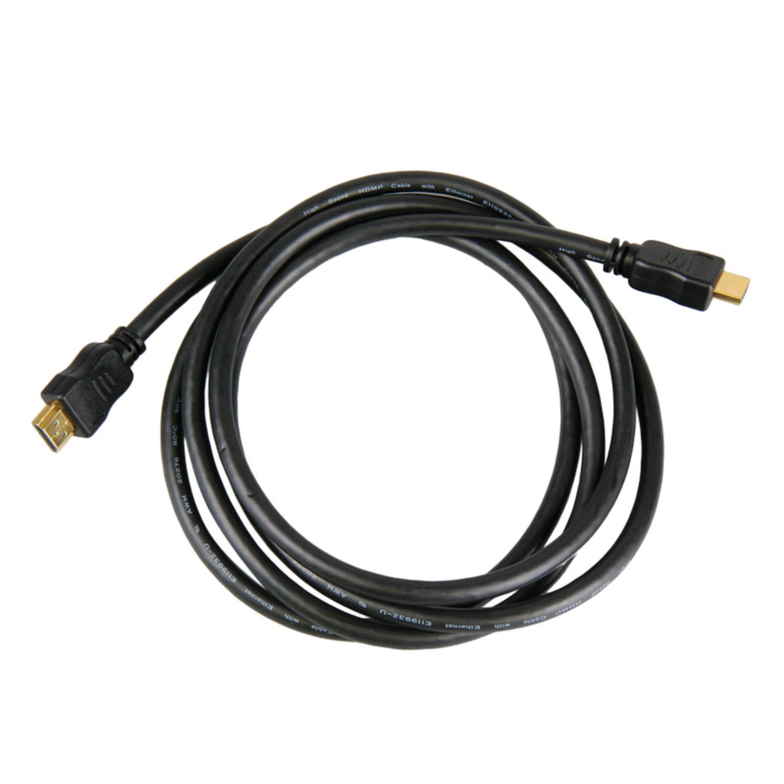 InLine HDMI High Speed Cable with Ethernet ST ST Black gold 2m