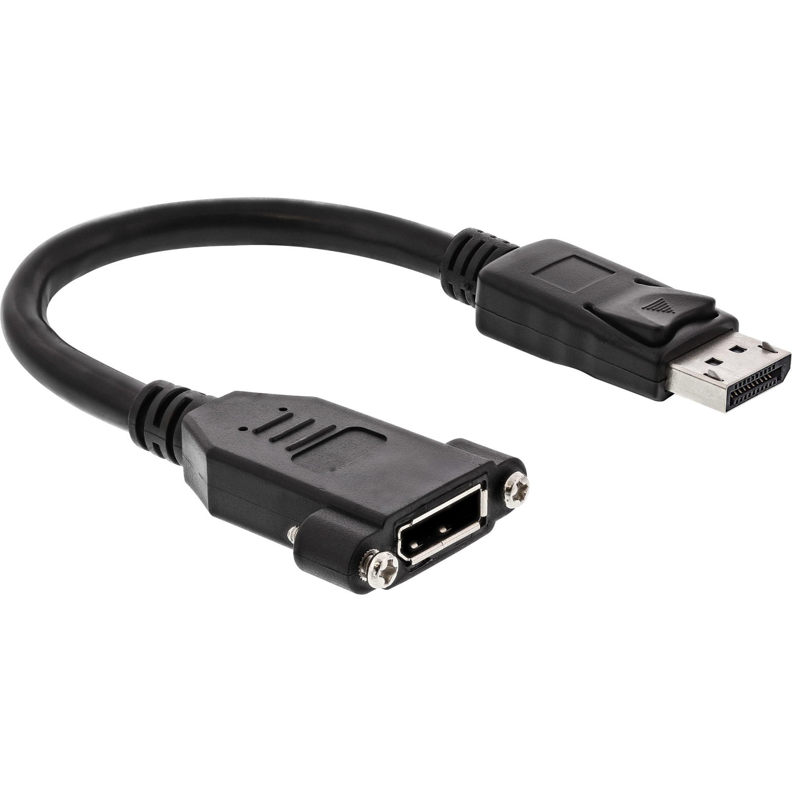 InLine DisplayPort Adapter Cable DisplayPort Male to Female 0.2m