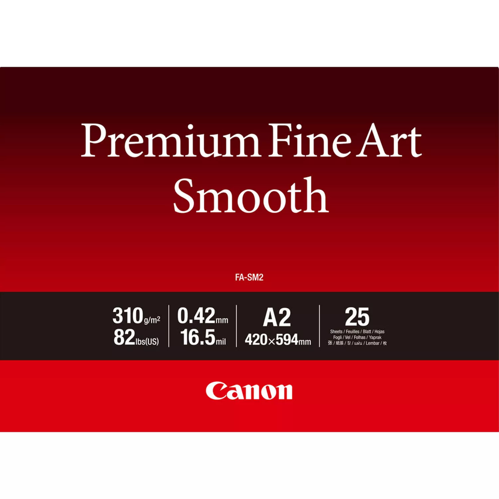 Canon FA-SM2 Soft 310 Gm2 Inkjet A2 42x59.4cm White