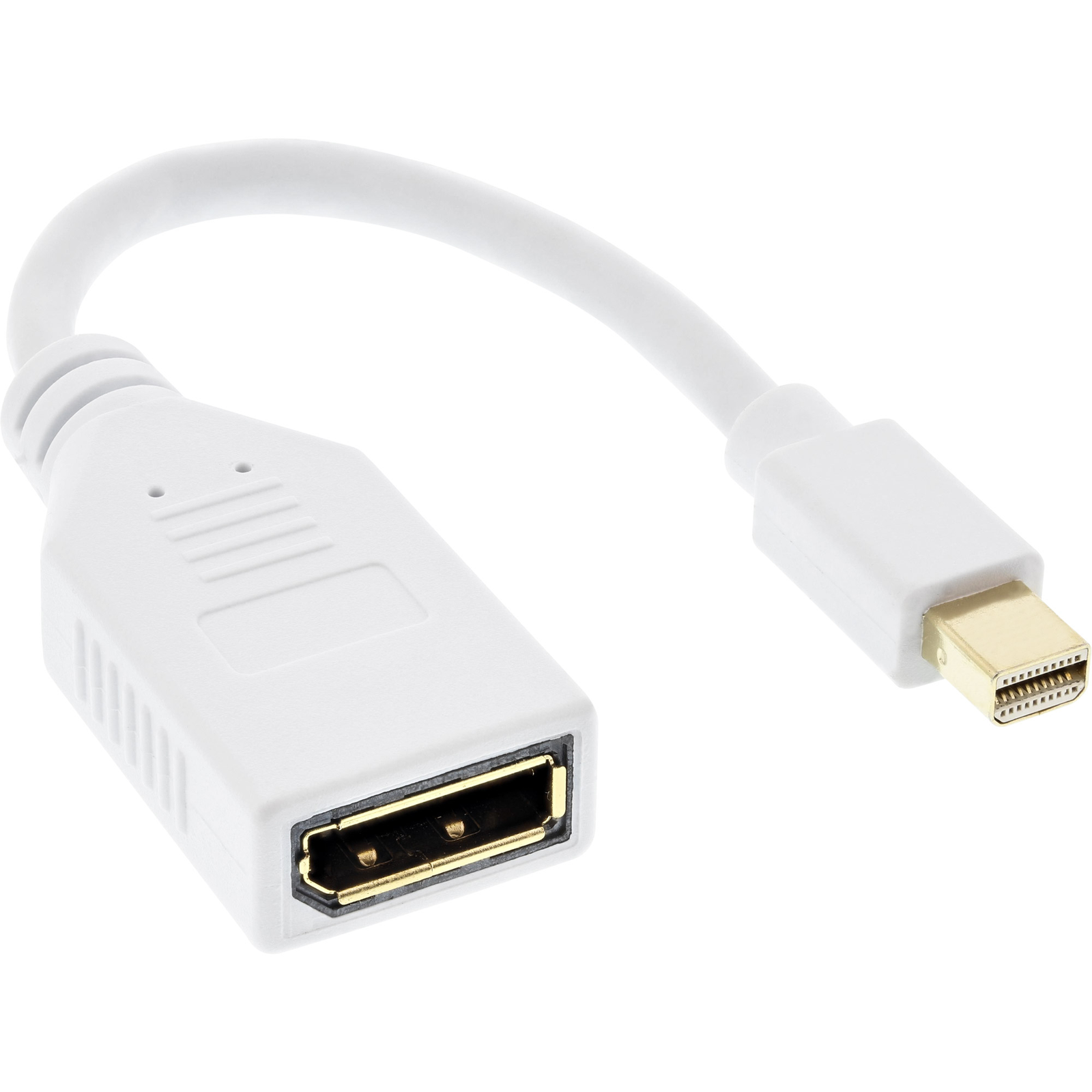 InLine Mini DisplayPort ST to DisplayPort BU Cable 4K2K White 0.15m
