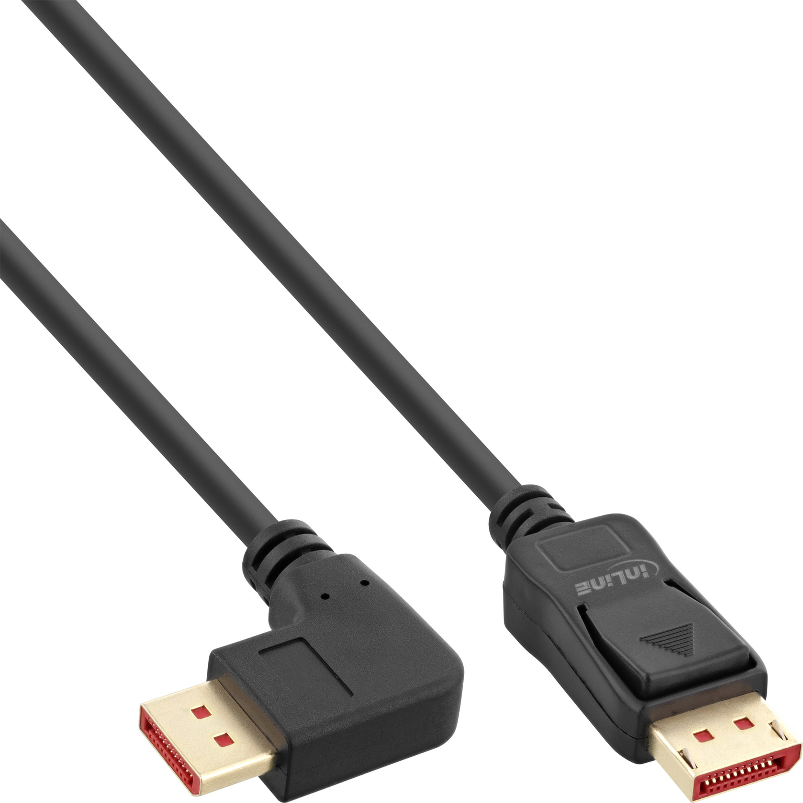 InLine 8K (UHD-2) DisplayPort Cable Right-angled Black 2m