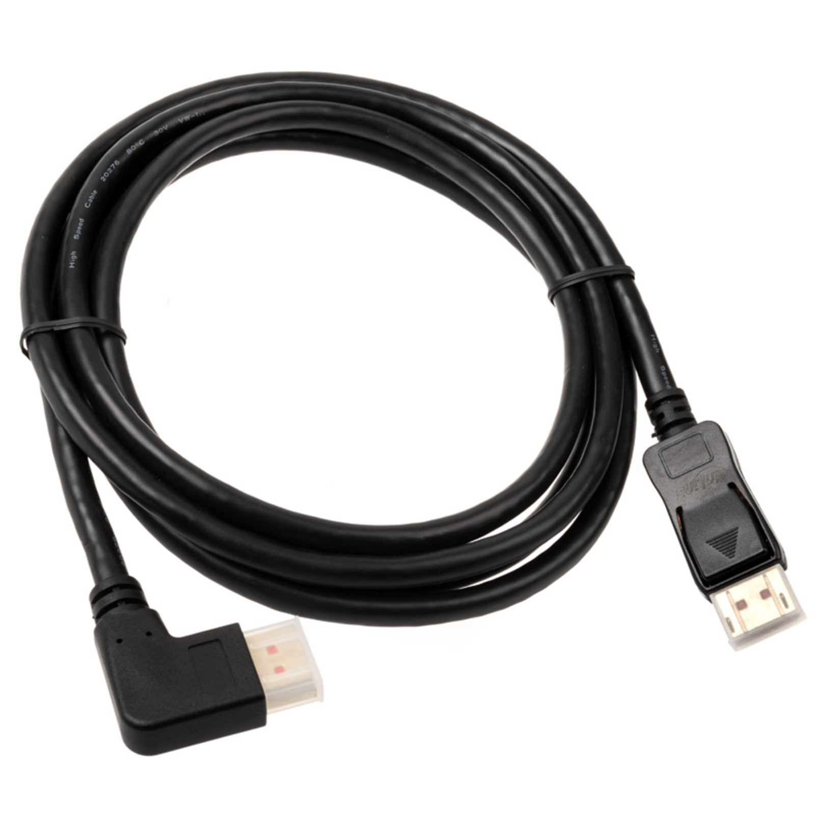 InLine 8K (UHD-2) DisplayPort Cable Right-angled Black 2m