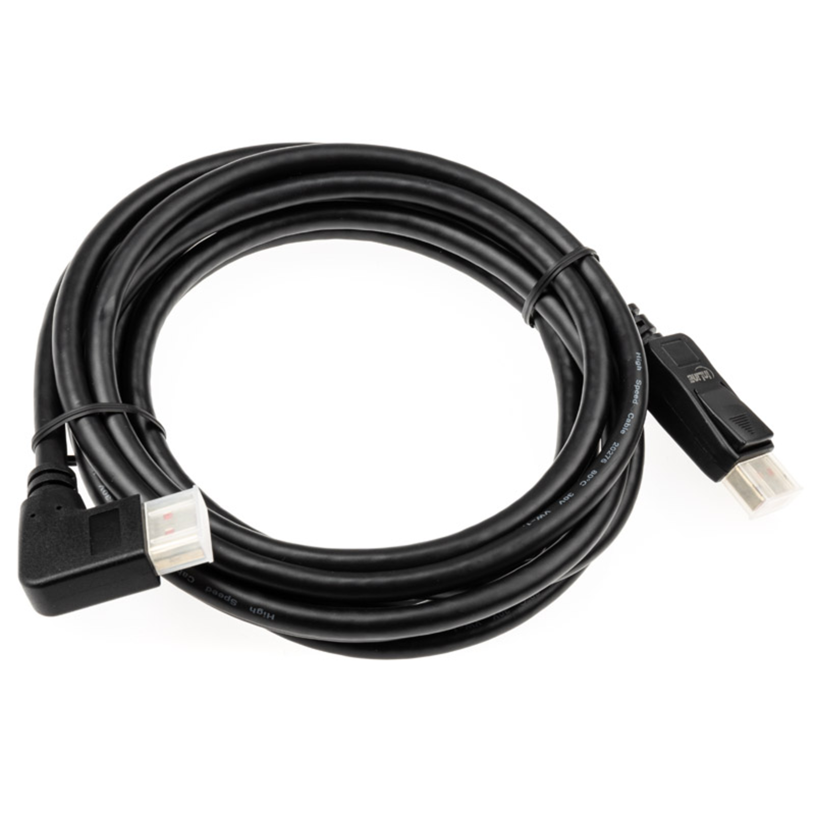 InLine 8K (UHD-2) DisplayPort Cable Right-angled Black 3m