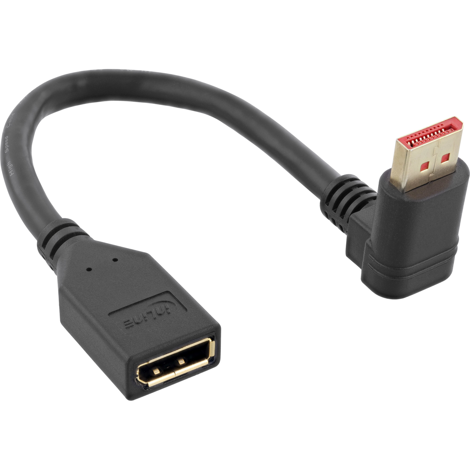 InLine DisplayPort 1.4 Adapter Cable ST-BU 8K4K Angled Upwards