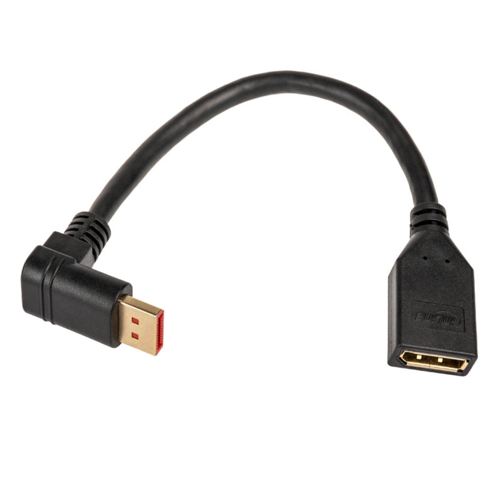 InLine DisplayPort Adapter Cable 8K4K Angled Downwards 0.15m