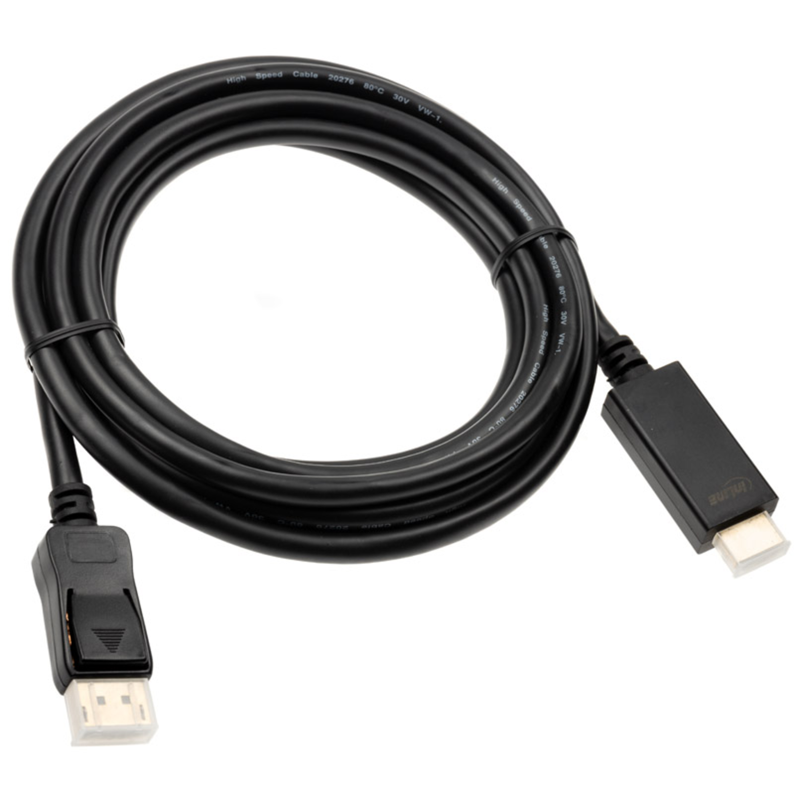 InLine DisplayPort to HDMI Converter Cable 4K-60Hz Black 3m