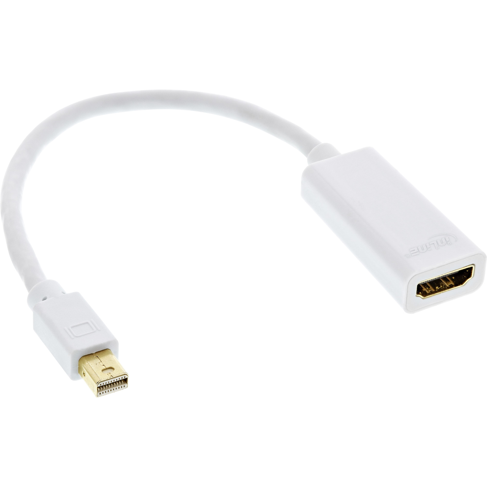 InLine Mini DisplayPort HDMI Adapter Cable with Audio 4K-30Hz