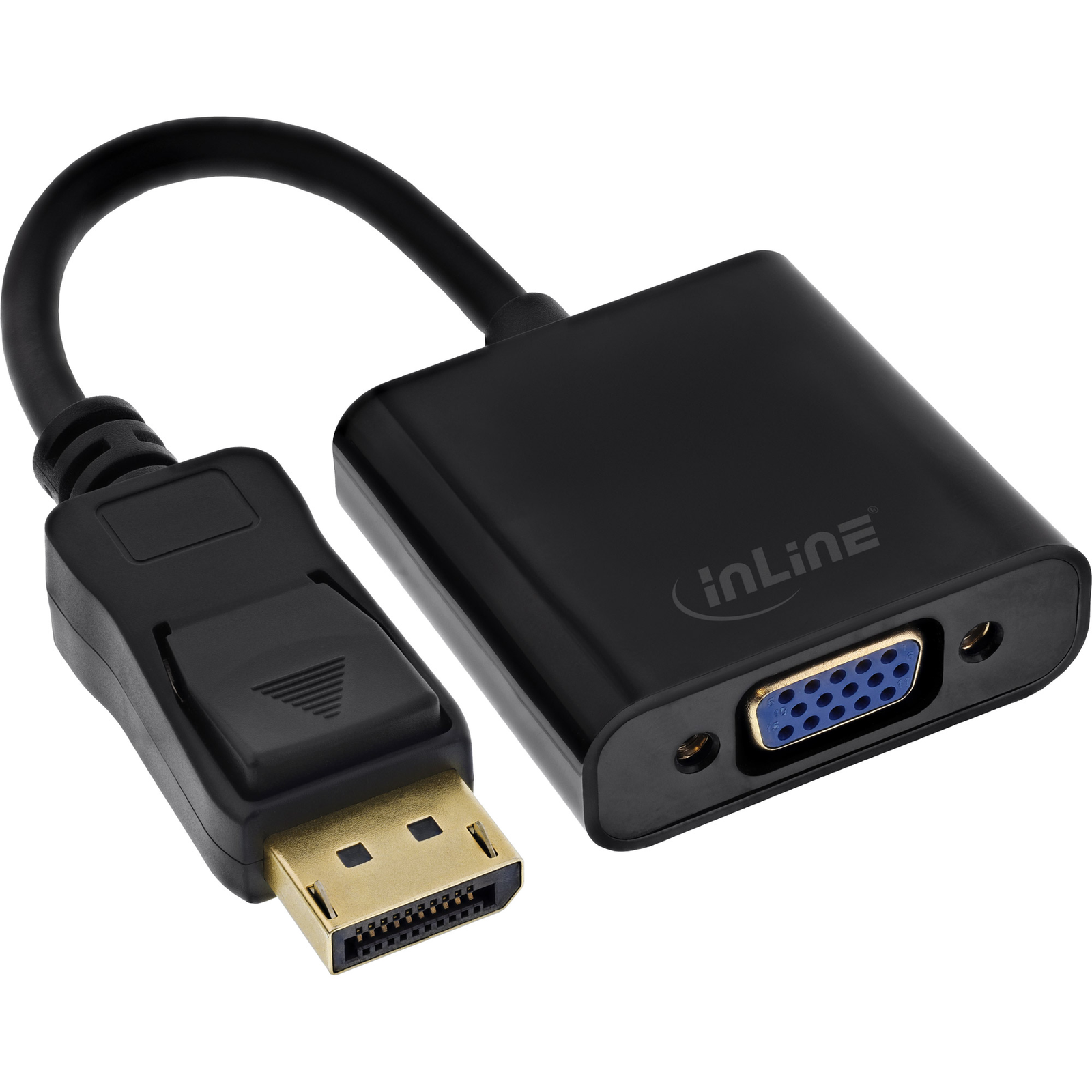 InLine Basic DisplayPort to VGA Adapter Cable Black 0.15m