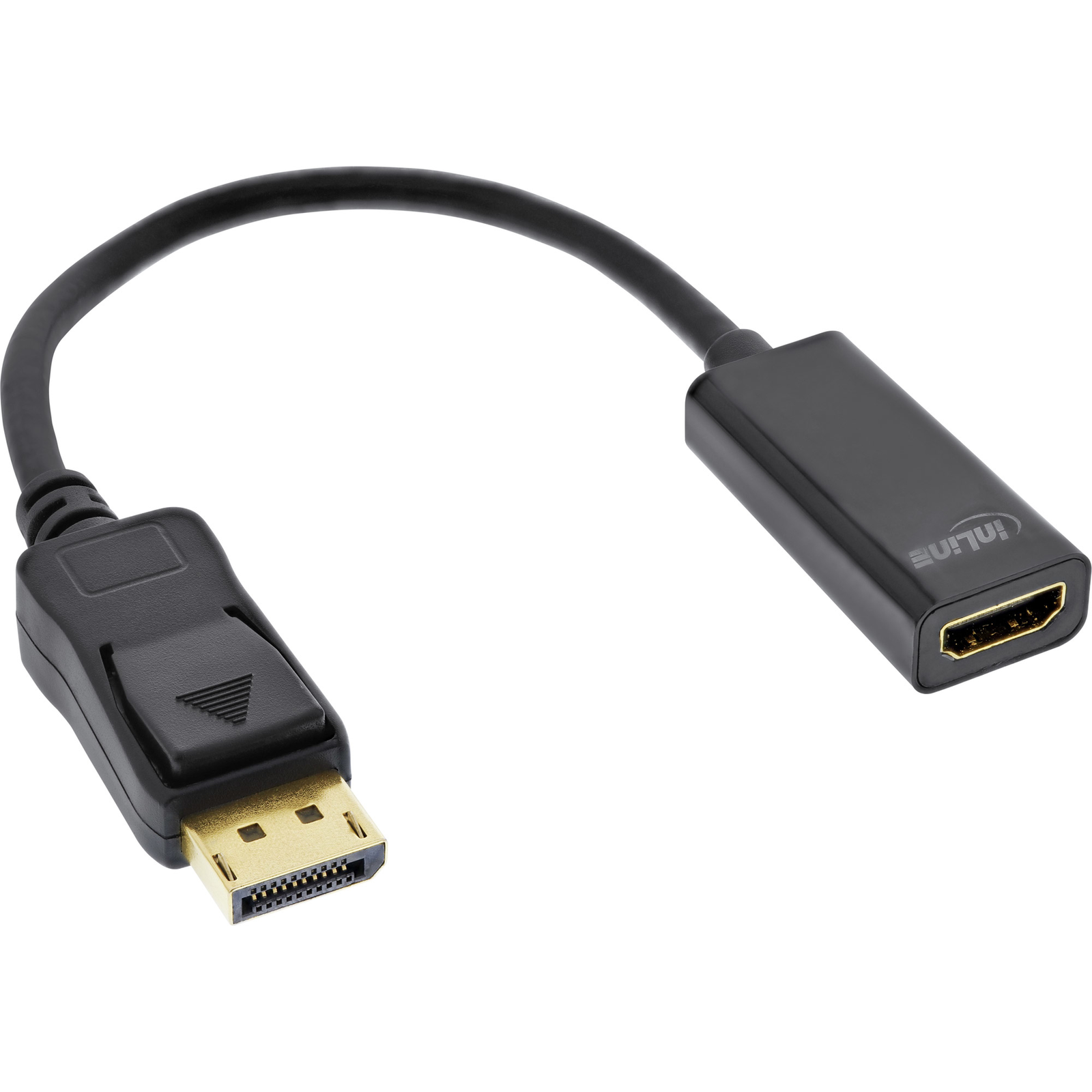 InLine DisplayPort to HDMI Male Female Adapter Cable with Audio 4K