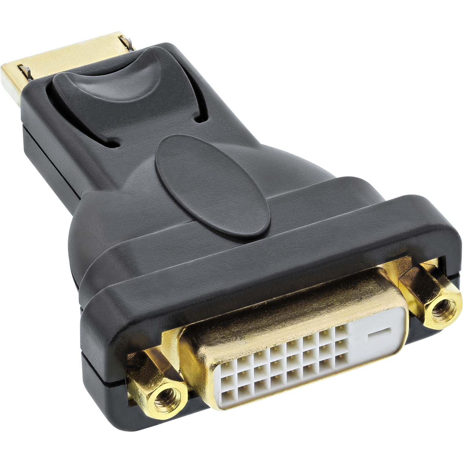 InLine DisplayPort Adapter DisplayPort Male to DVI-D 24+1 Female Black