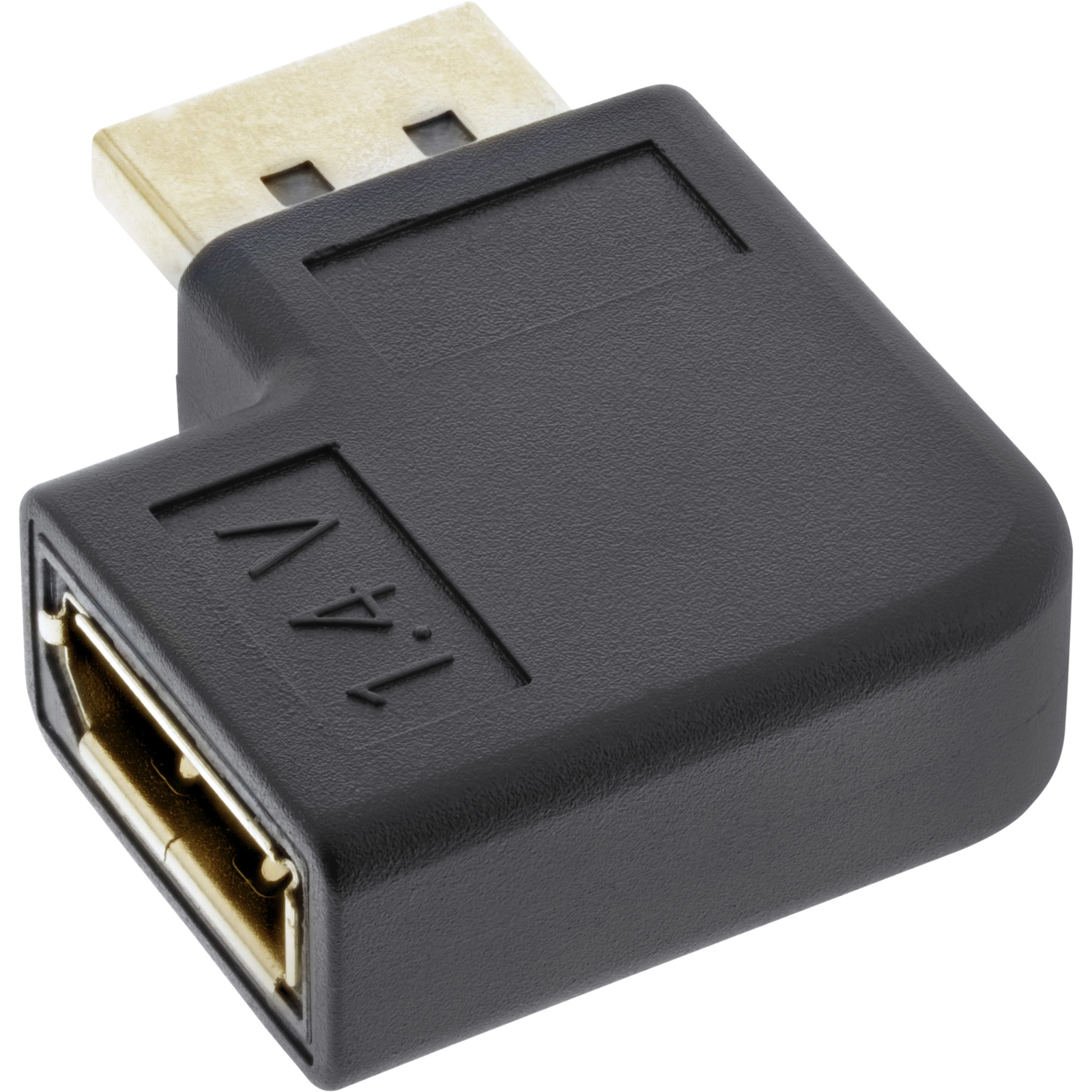 InLine DisplayPort Adapter DisplayPort Male Female Left Angled