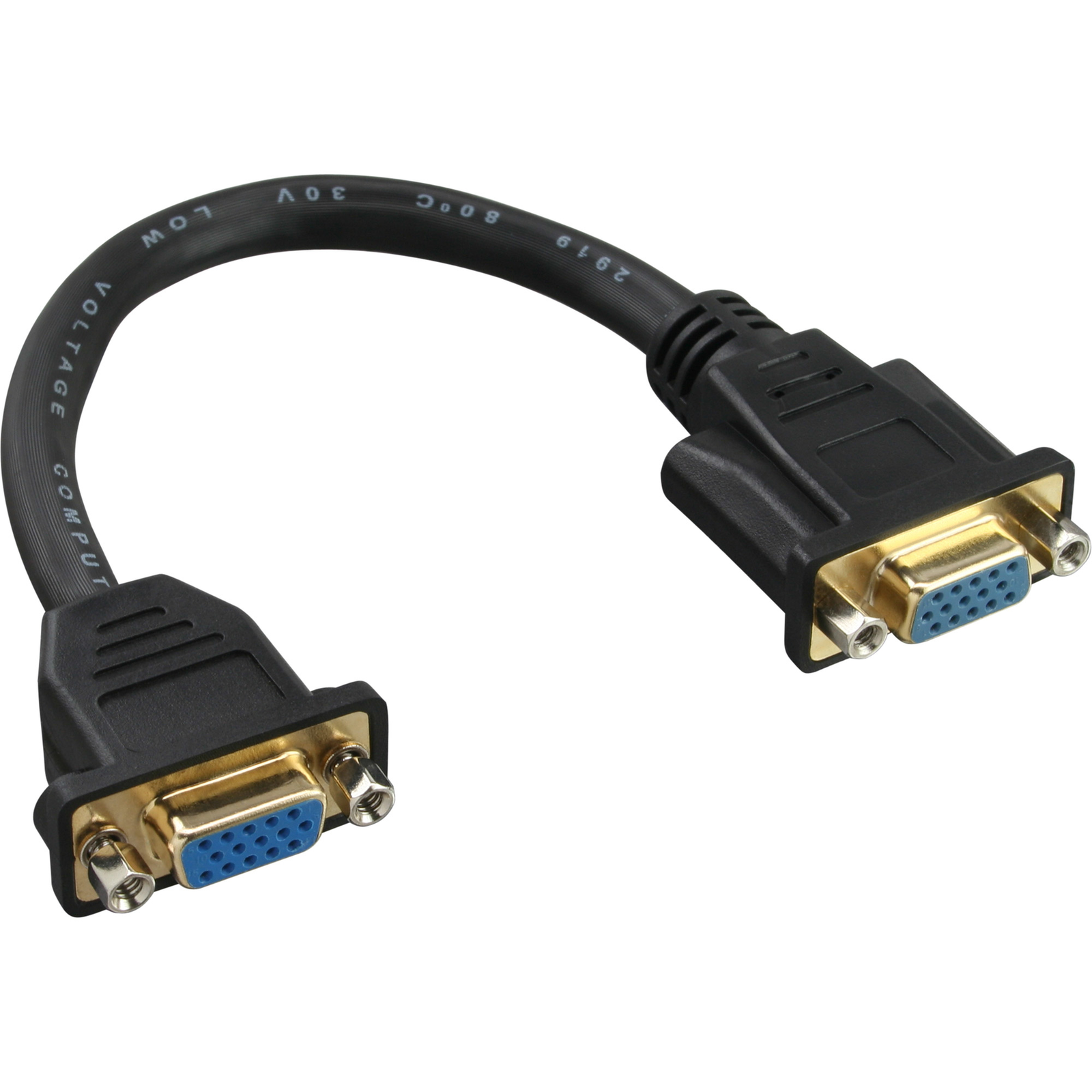 InLine VGA Adapter Cable 15-pin VGA BU-BU for Installation gold-plated Cont. 0 -2m
