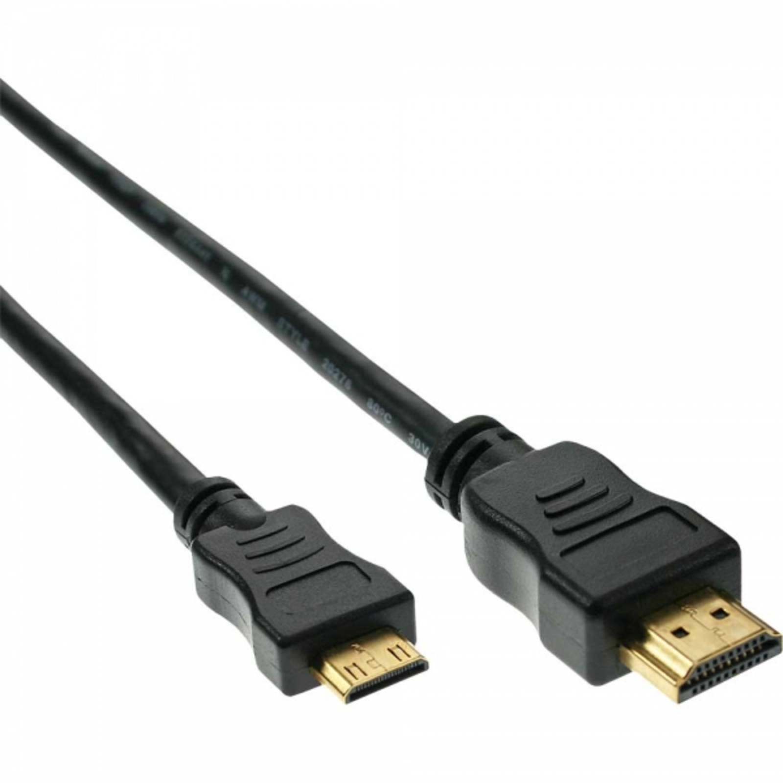 InLine High Speed HDMI Mini Cable Connector A to C Galvanized Cont. Black 1 -5m