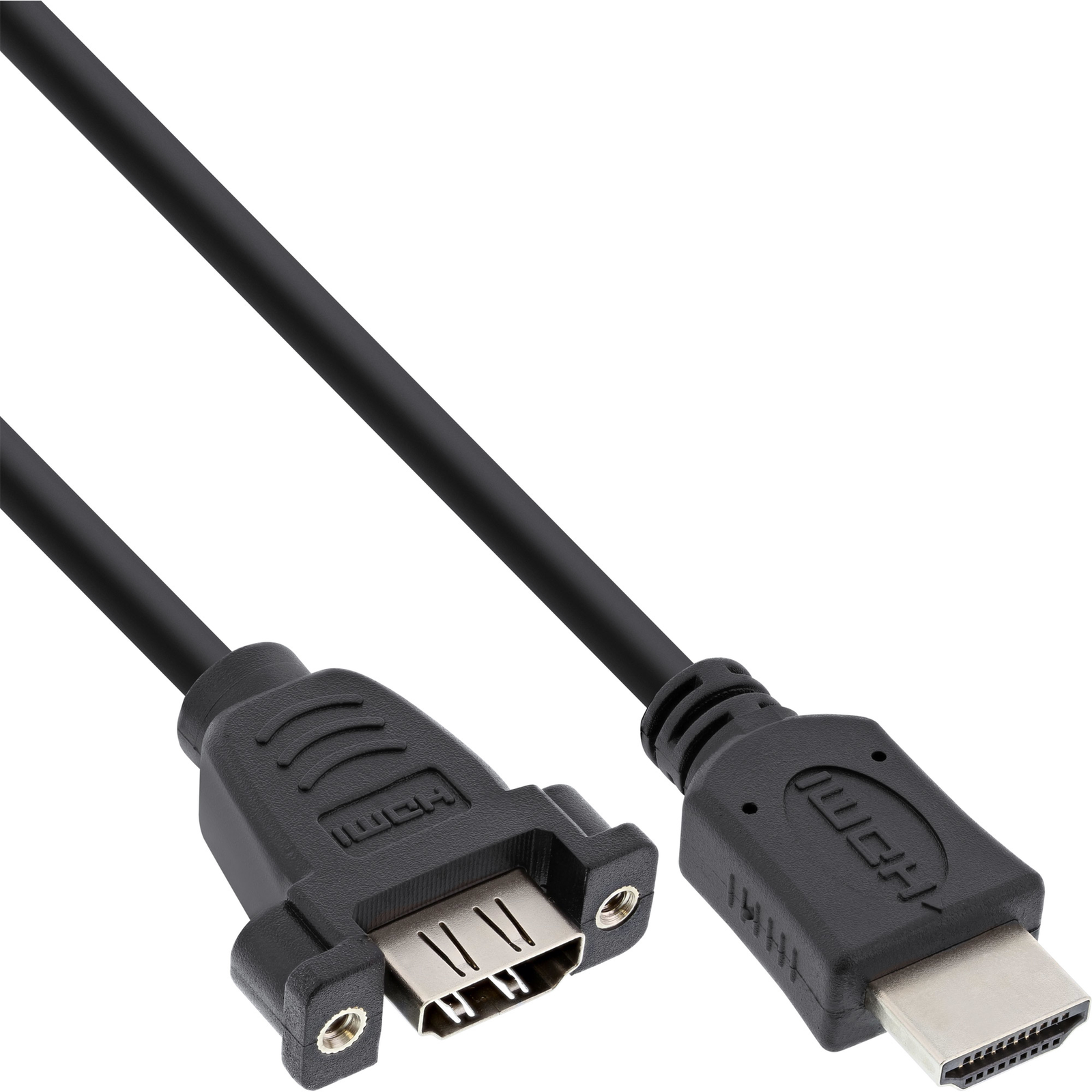 InLine HDMI 4K2K Adapter Cable for Installation HDMI A Male-female 0.6m