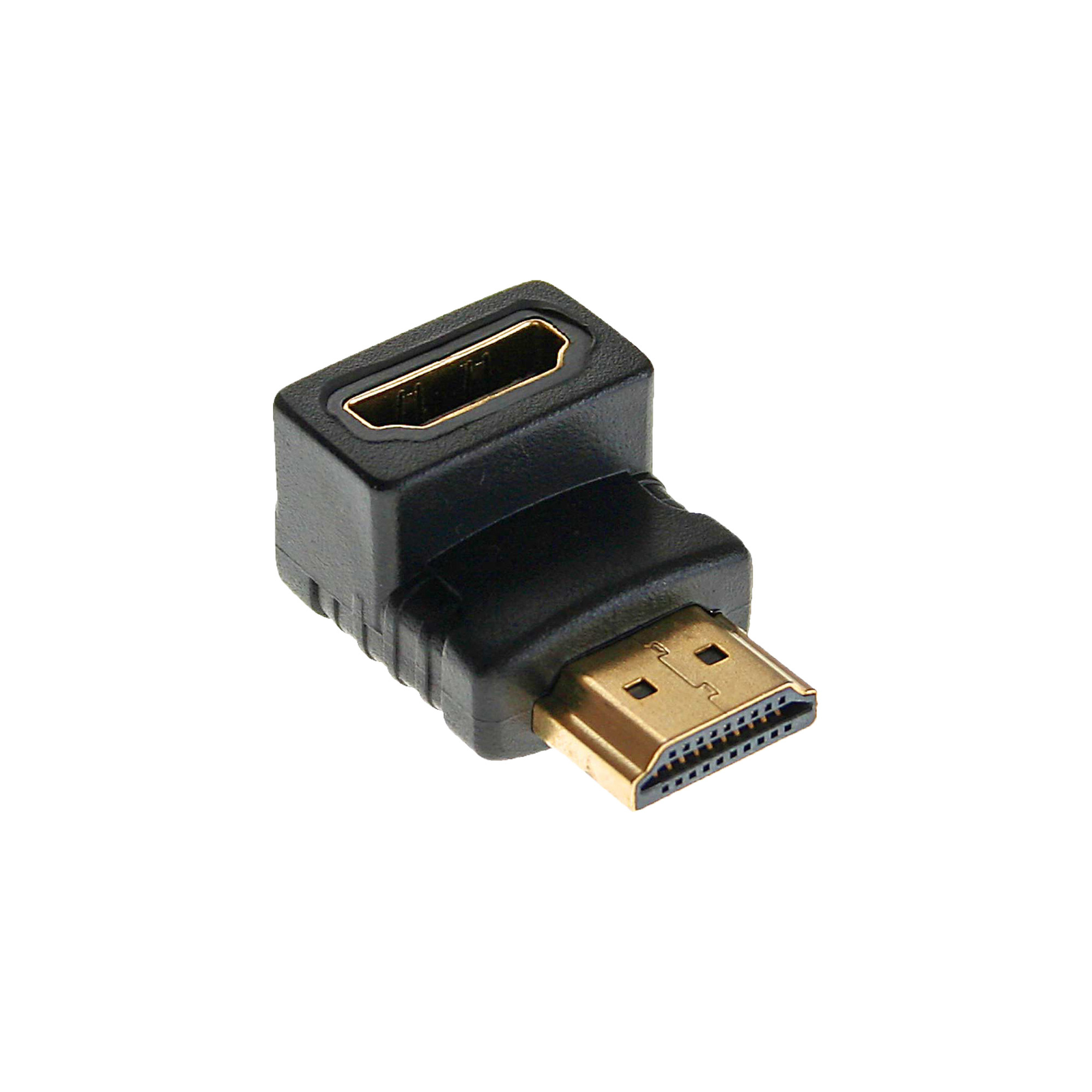InLine HDMI Adapter Male-female Angled Bottom gold-plated Contacts 4K2K
