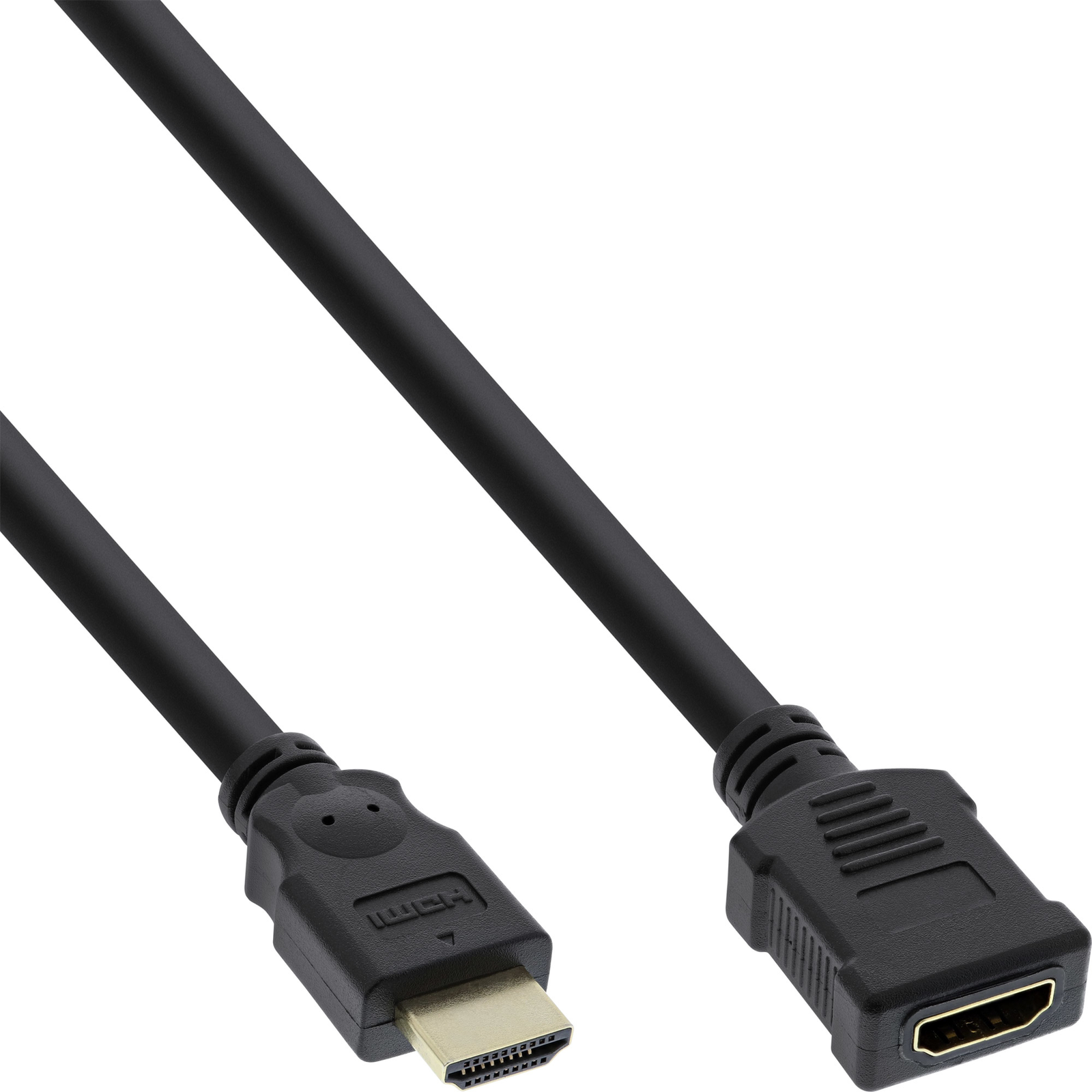 InLine HDMI Verl. HDMI-High Speed ST BU Black gold-plated Contacts 5m