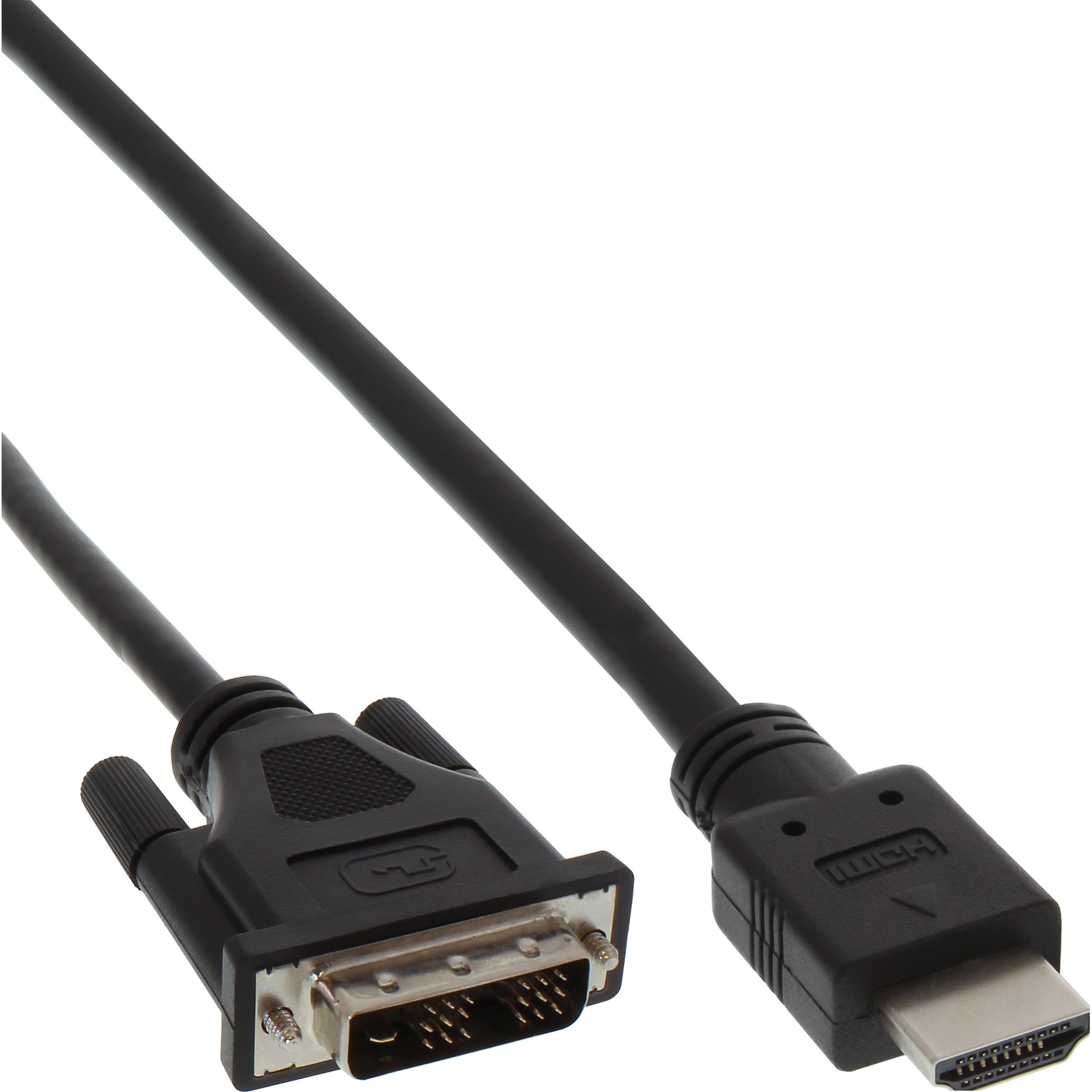 InLine HDMI-DVI Adapter Cable HDMI Plug to DVI 18+1 Plug 0.5m