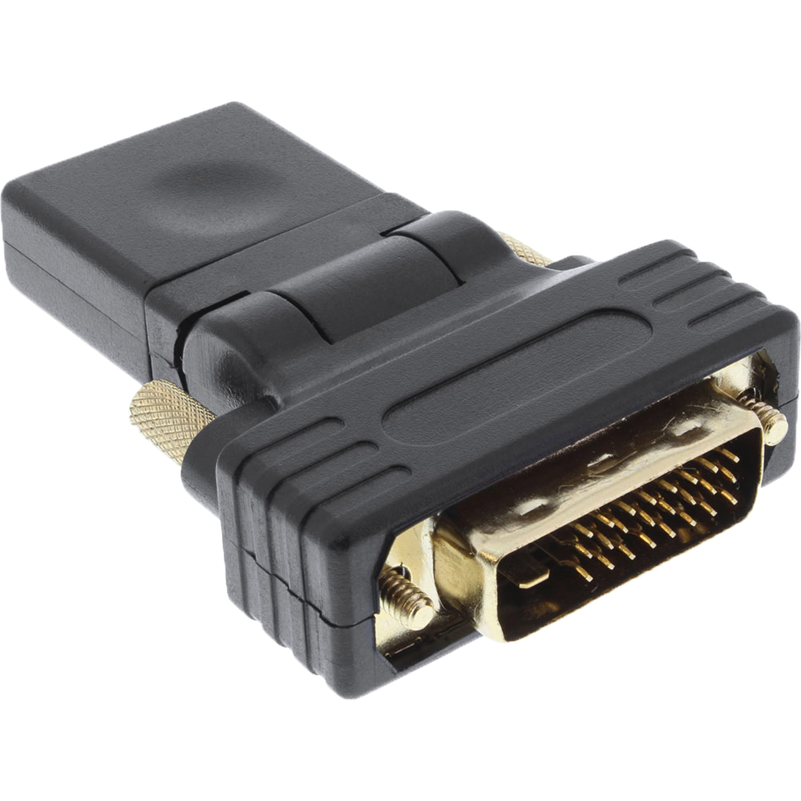 InLine HDMI-DVI Adapter HDMI Socket to DVI Plug Flexible Angle 4K2K