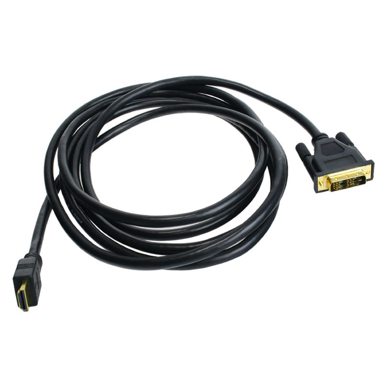 InLine HDMI-DVI Cable gold-plated Contacts HDMI ST to DVI 18+1 ST 3m