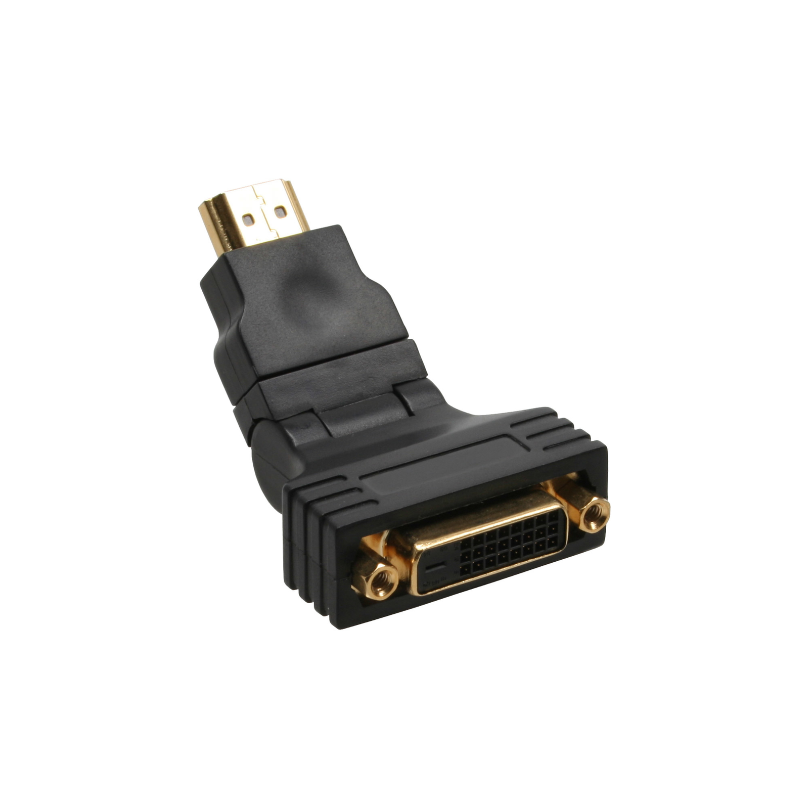 InLine HDMI-DVI Adapter 19-pin Plug to 24+1 Socket with 180 Angle