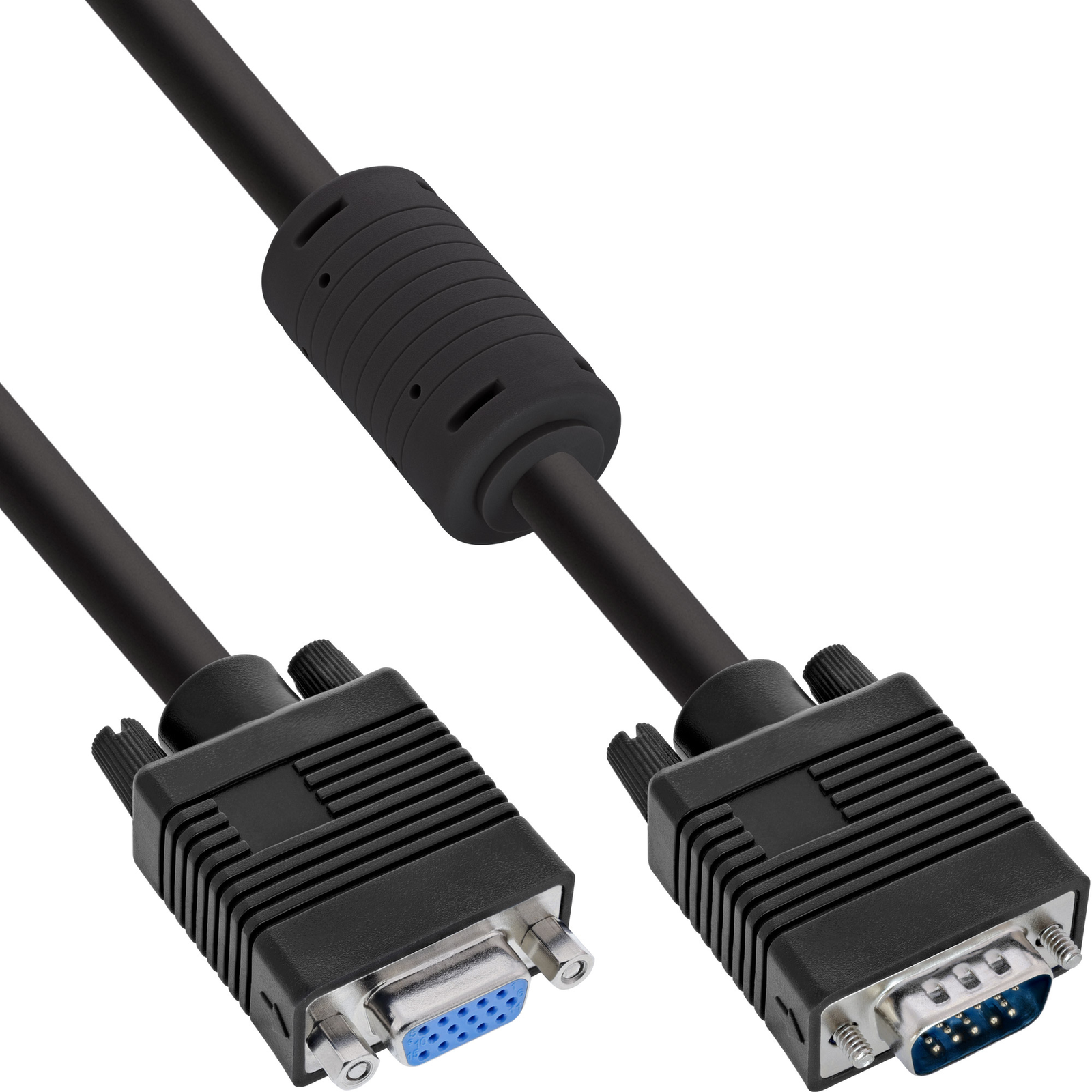 InLine S-VGA Extension 15-pin HD Plug Socket Black 0.5m