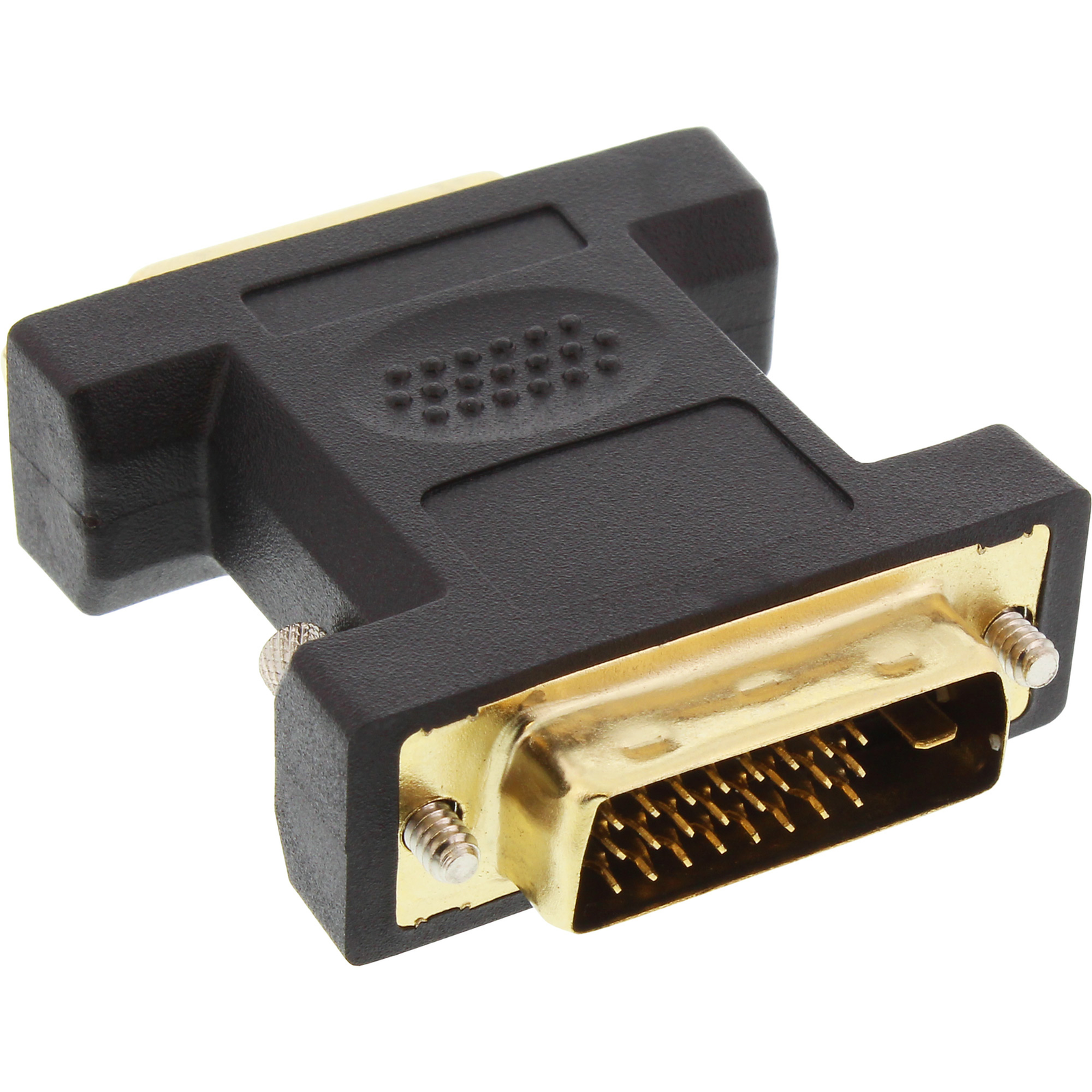 InLine DVI-D Adapter Digital 24+5 Socket to DVI-D 24+1 Plug gold-plated Contacts