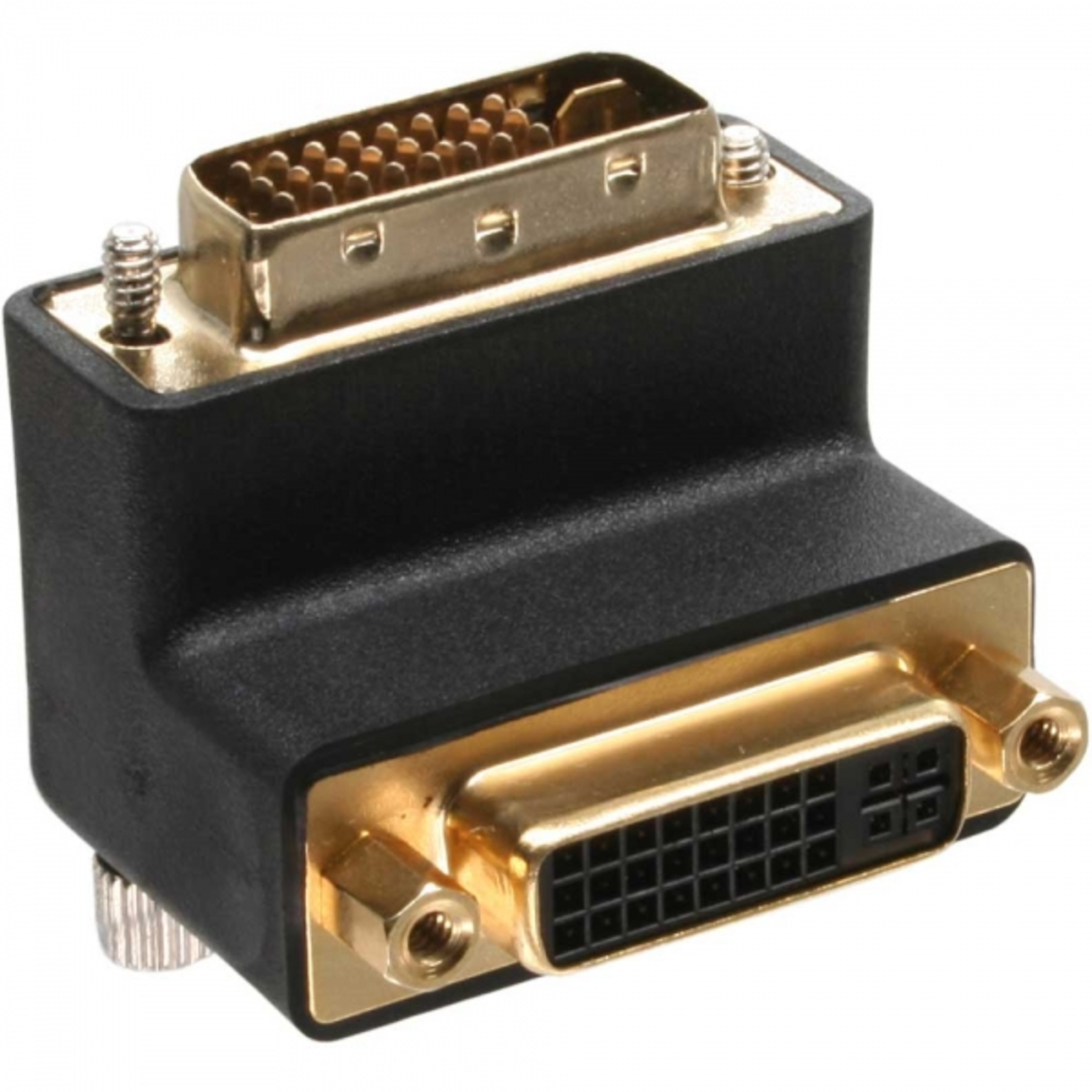 InLine DVI-I Adapter 90 Angled Digital+analog 24+5 Plug Socket