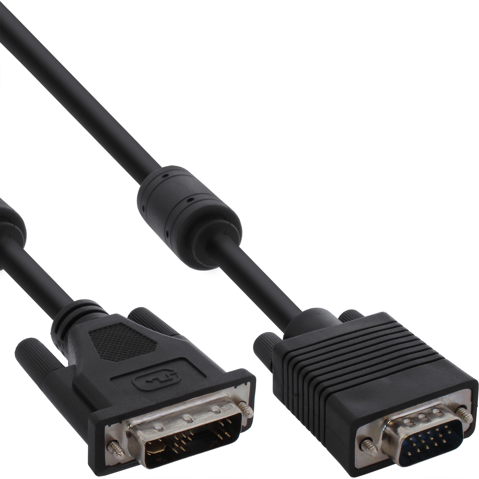 InLine DVI-A Cable Analog 12+5 Male to 15pin HD Male VGA 3m