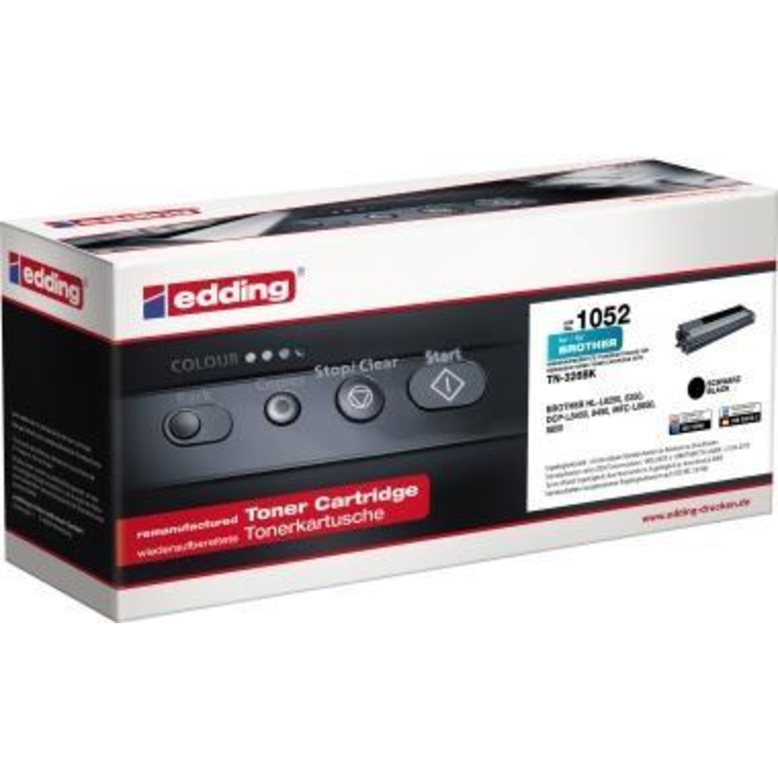 edding Toner EDD-1052 Black Compatible with Bredher TN-326BK