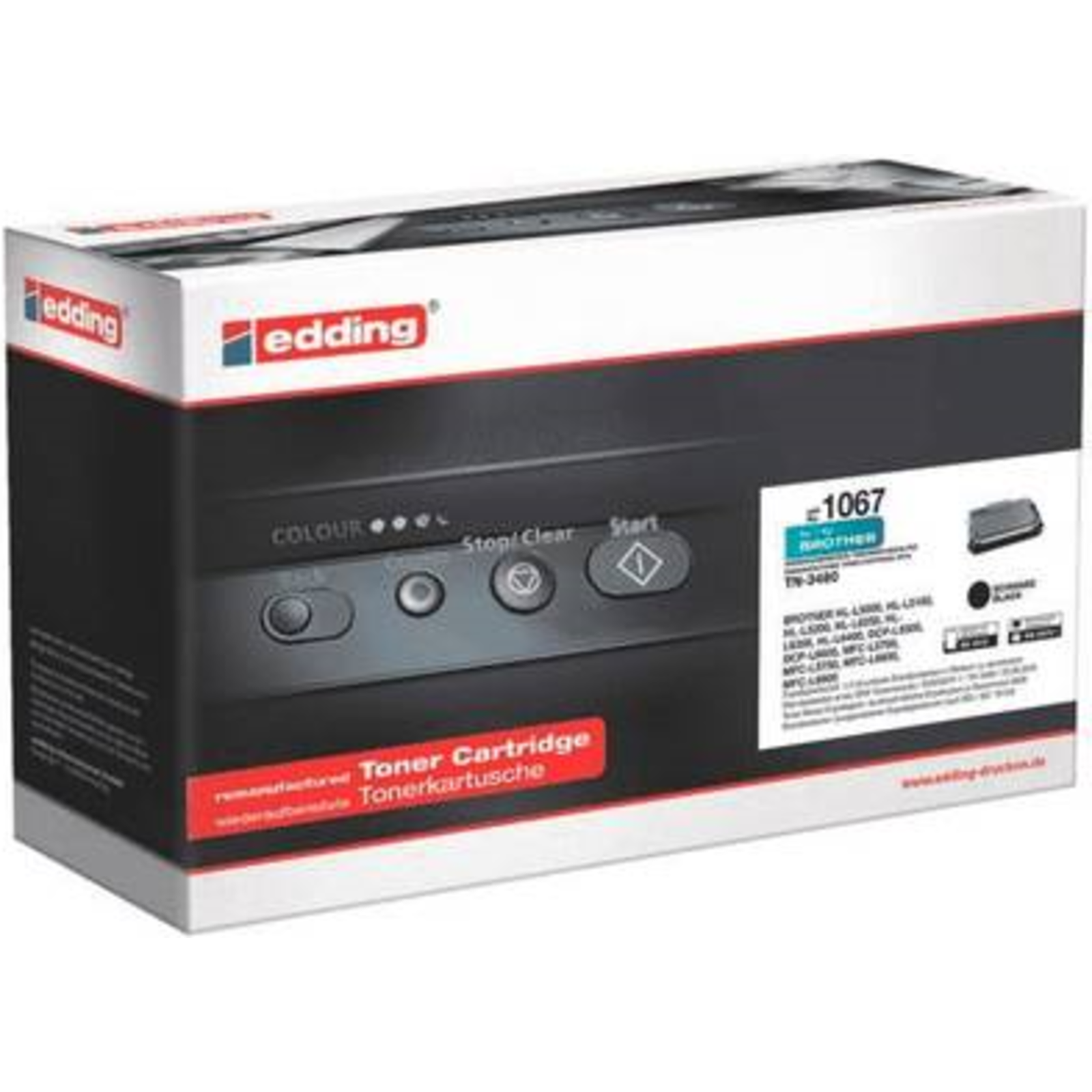 edding Toner EDD-1067 Black Compatible with Bredher TN-3480