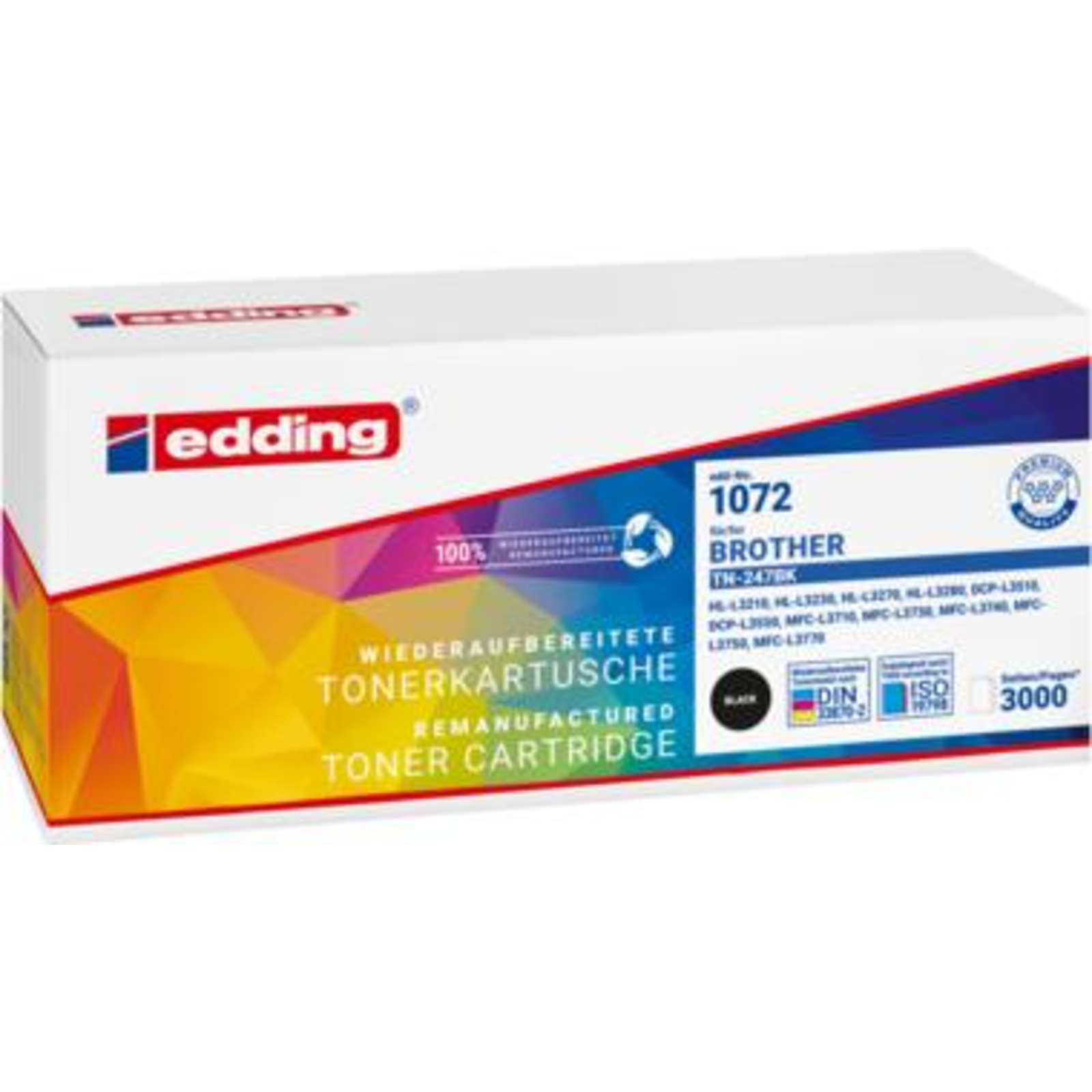Edding Edd-1072 Toner Bredher Black TN-247BK Refill Refill Compatible