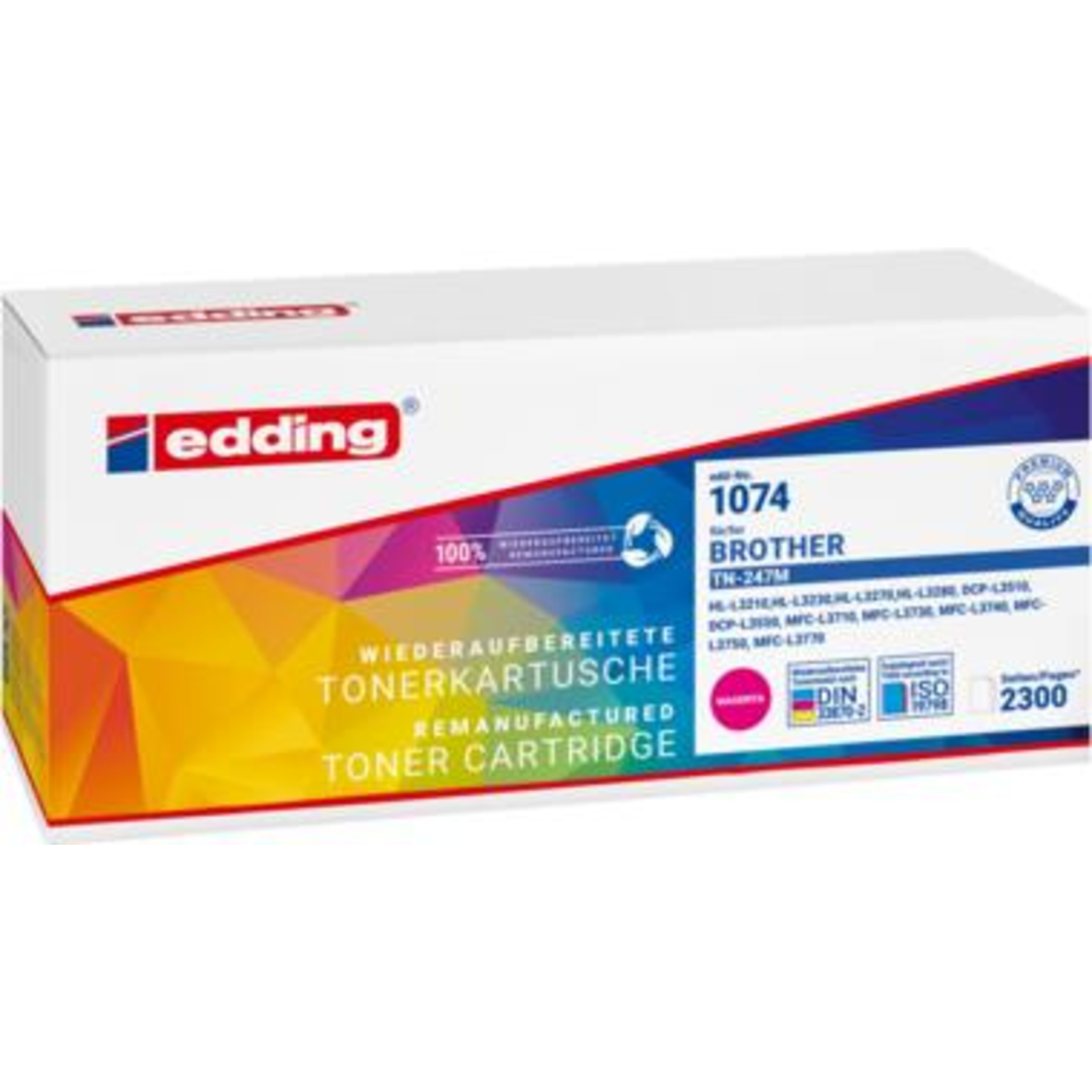 Edding Edd-1074 Toner Bredher magenta TN-247M Refill Refill Compatible