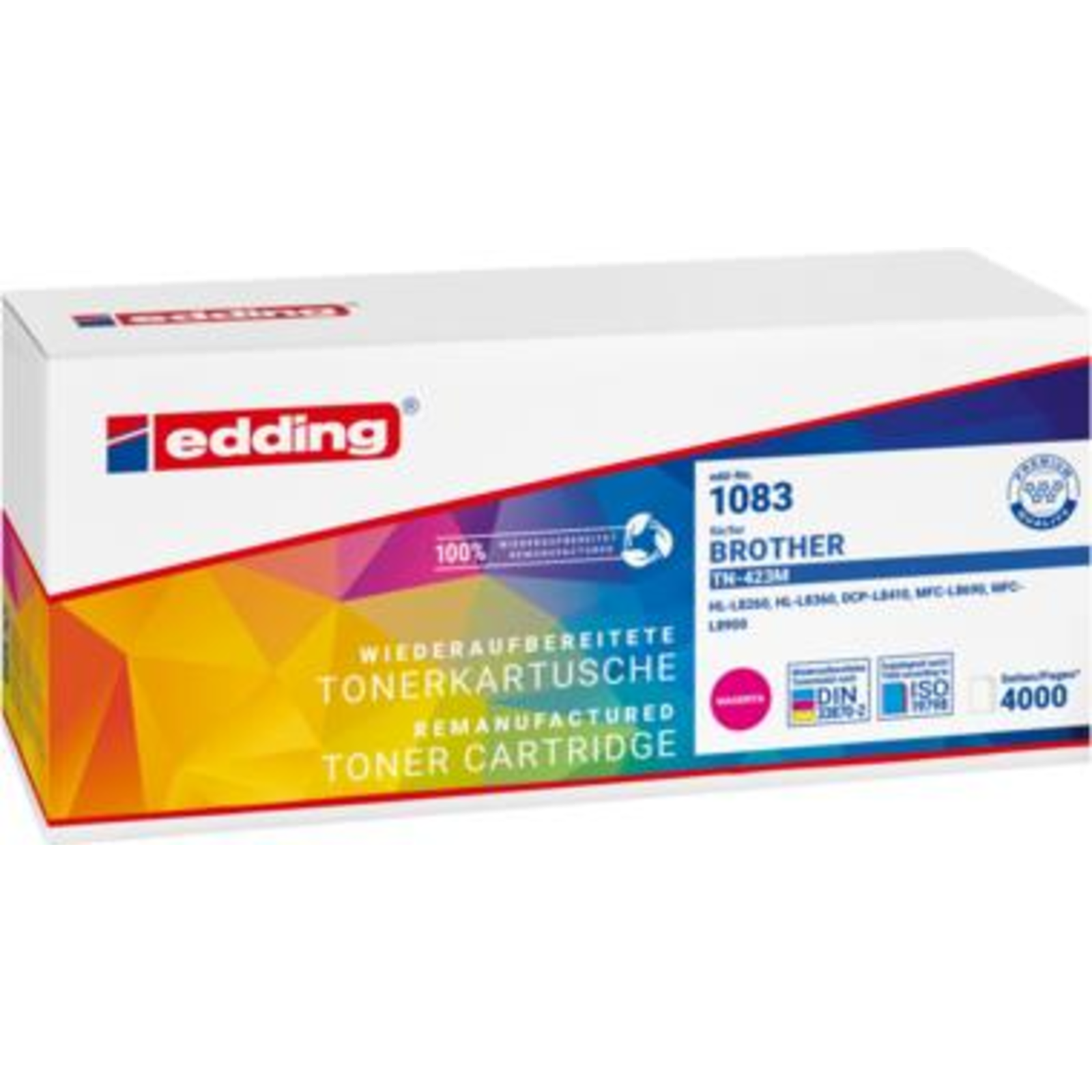 Edding EDD-1083 magenta Toner Replaces Bredher TN-423M Compatible Toner Unit