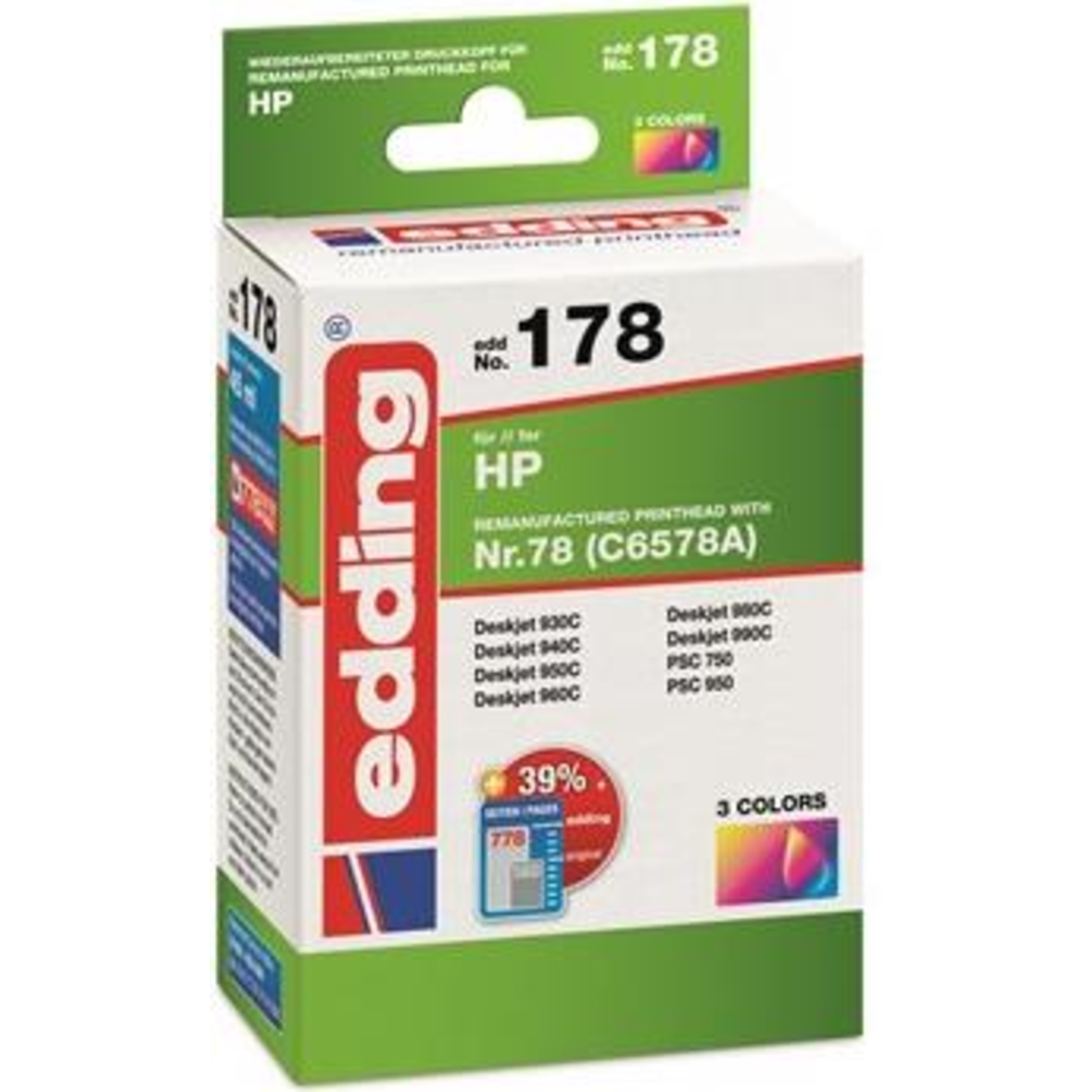 Edding Printer Cartridge EDD-178 Color Compatible with HP 78 C6578A