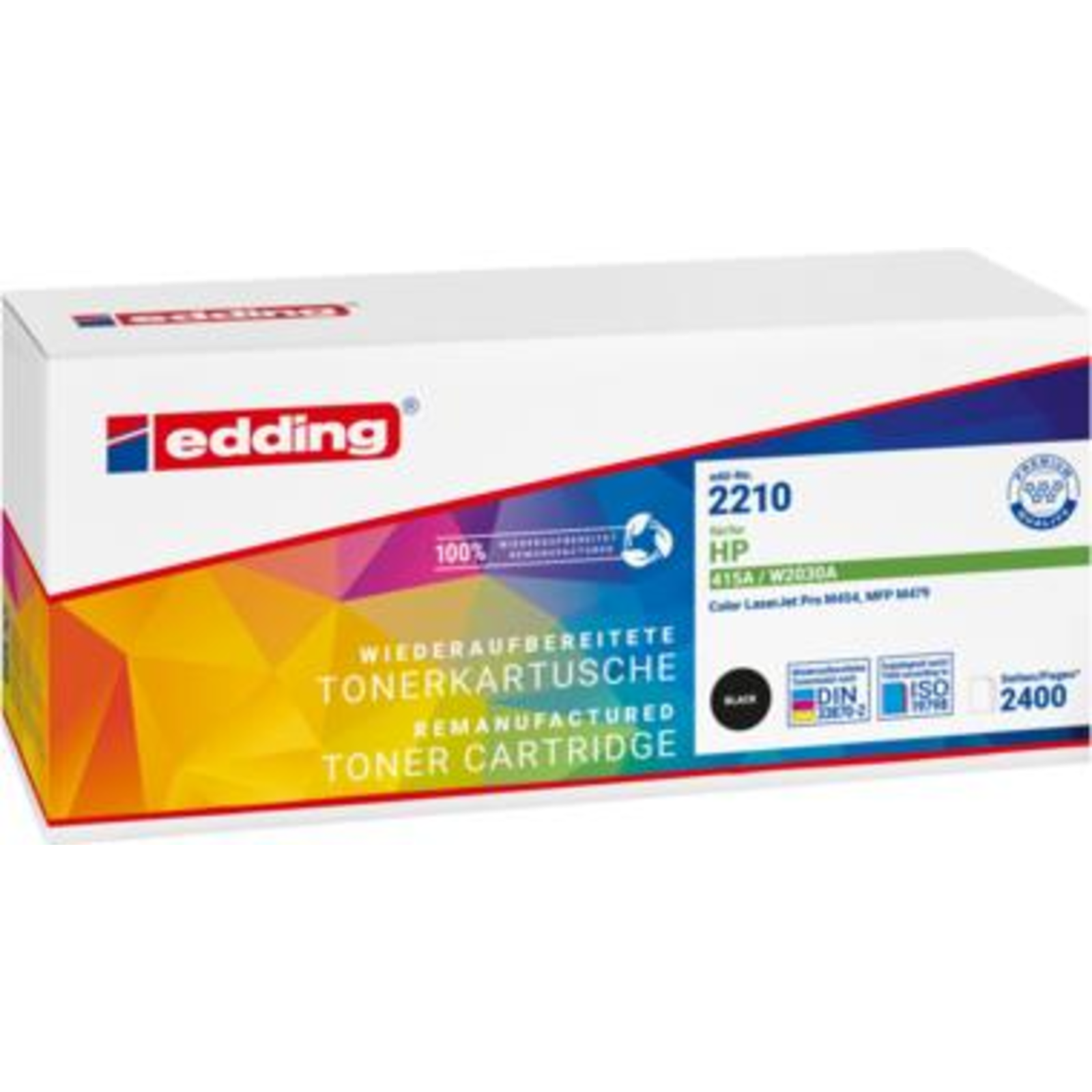 Edding EDD-2210 Black Toner Replaces 415A W2030A Compatible Toner Unit
