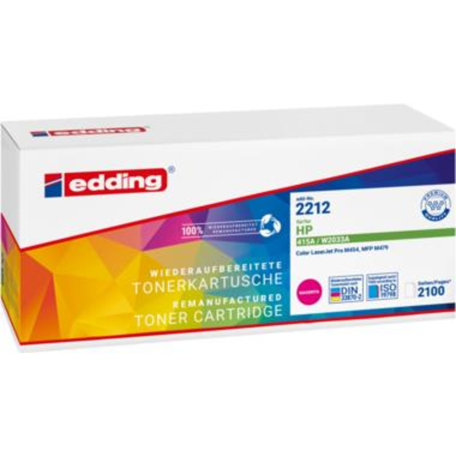 Edding EDD-2212 magenta Toner Replaces 415A W2033A 18-2212 Compatible Toner Unit