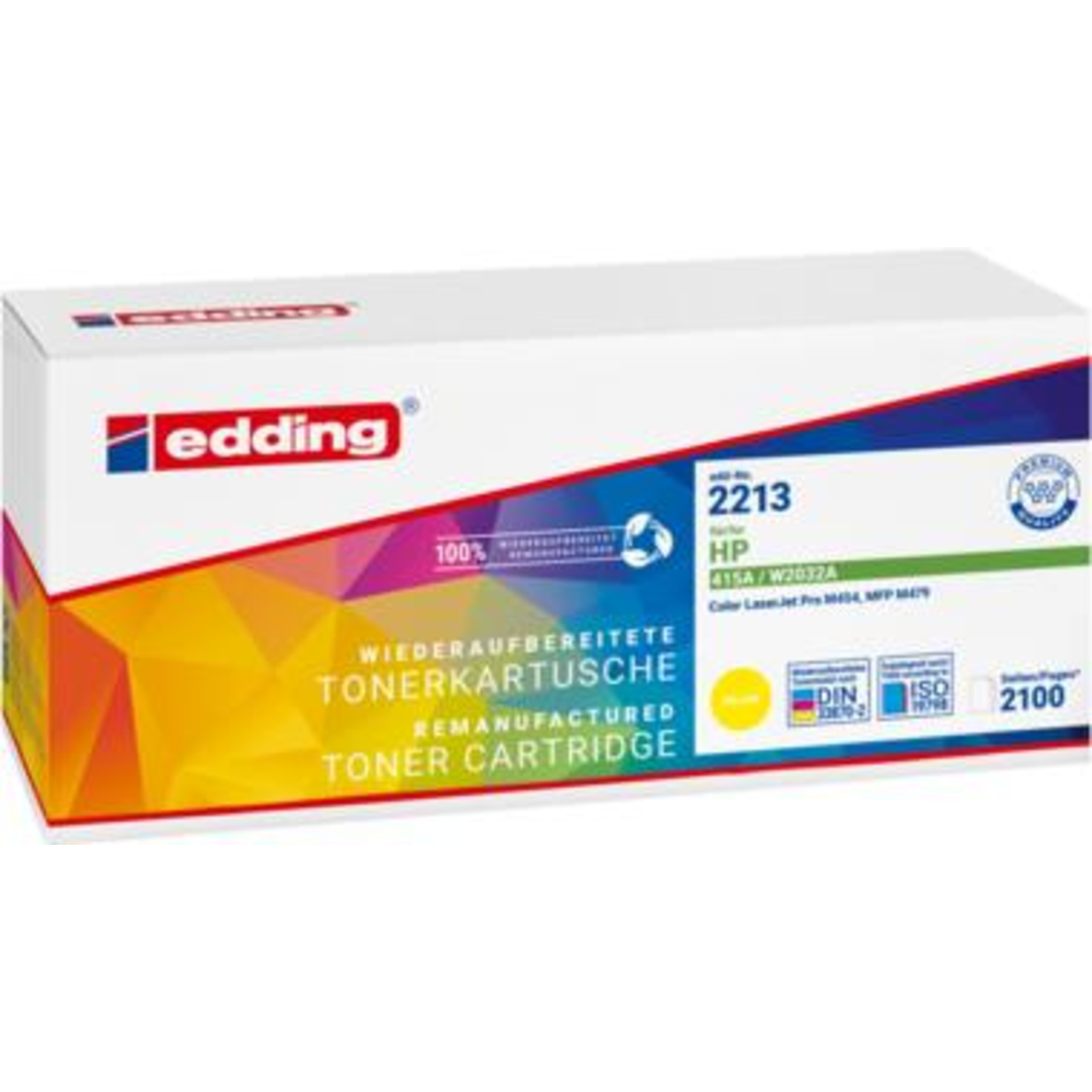 Edding EDD-2213 Yellow Toner Replaces 415A W2032A 18-2213 Compatible Toner Unit