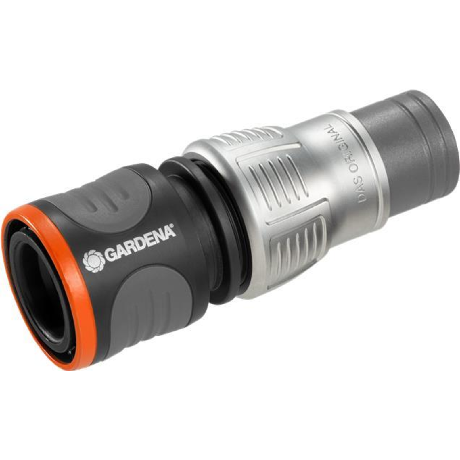 Gardena 18255-20 Hose Connection 1/2 Inch Metal Plastic Black Grey Metallic