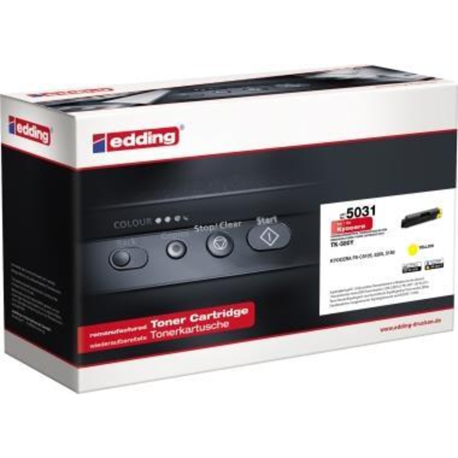 edding Toner EDD-5031 Yellow Compatible with KYOCERA TK-580Y