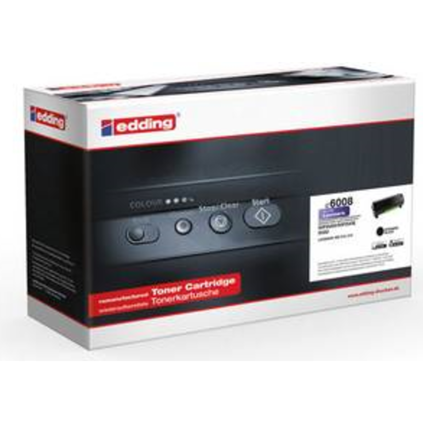edding EDD-6006 Black Toner Compatible with LEXMARK 50F2H00