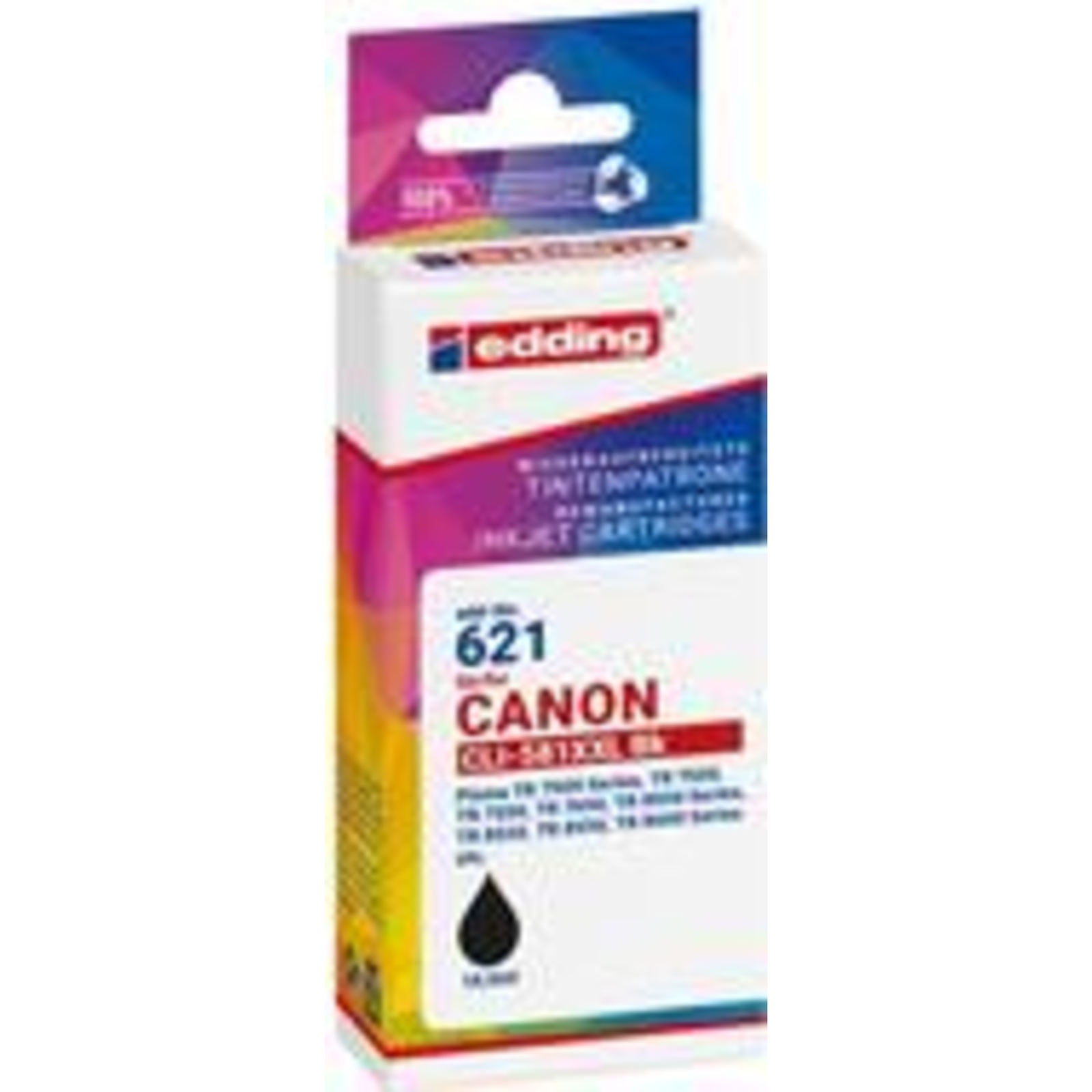 edding Printer Cartridge EDD-621 Black Compatible with Canon CLI-581XXL BK