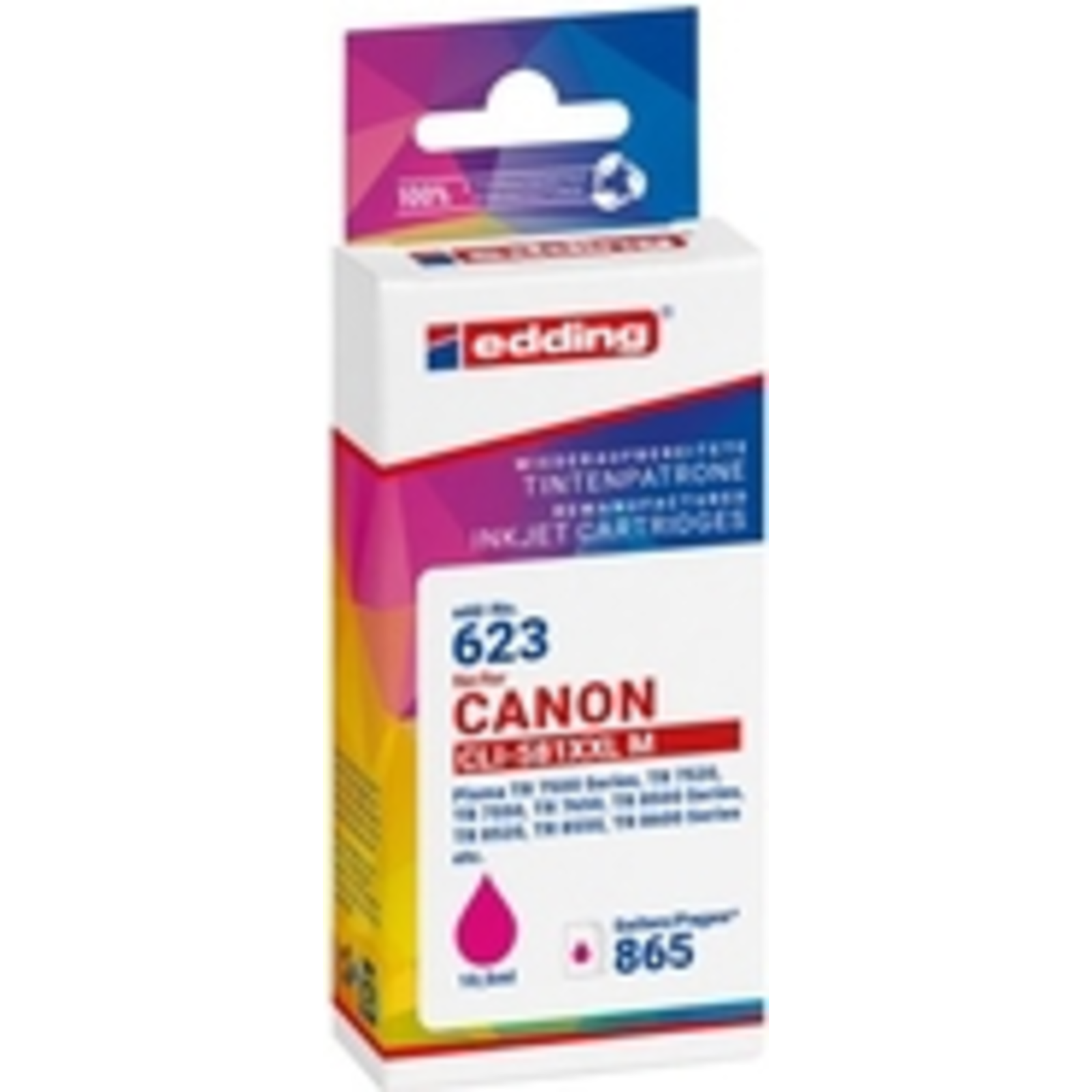 edding EDD-623 magenta Printer Cartridge Compatible with Canon CLI-581XXL M
