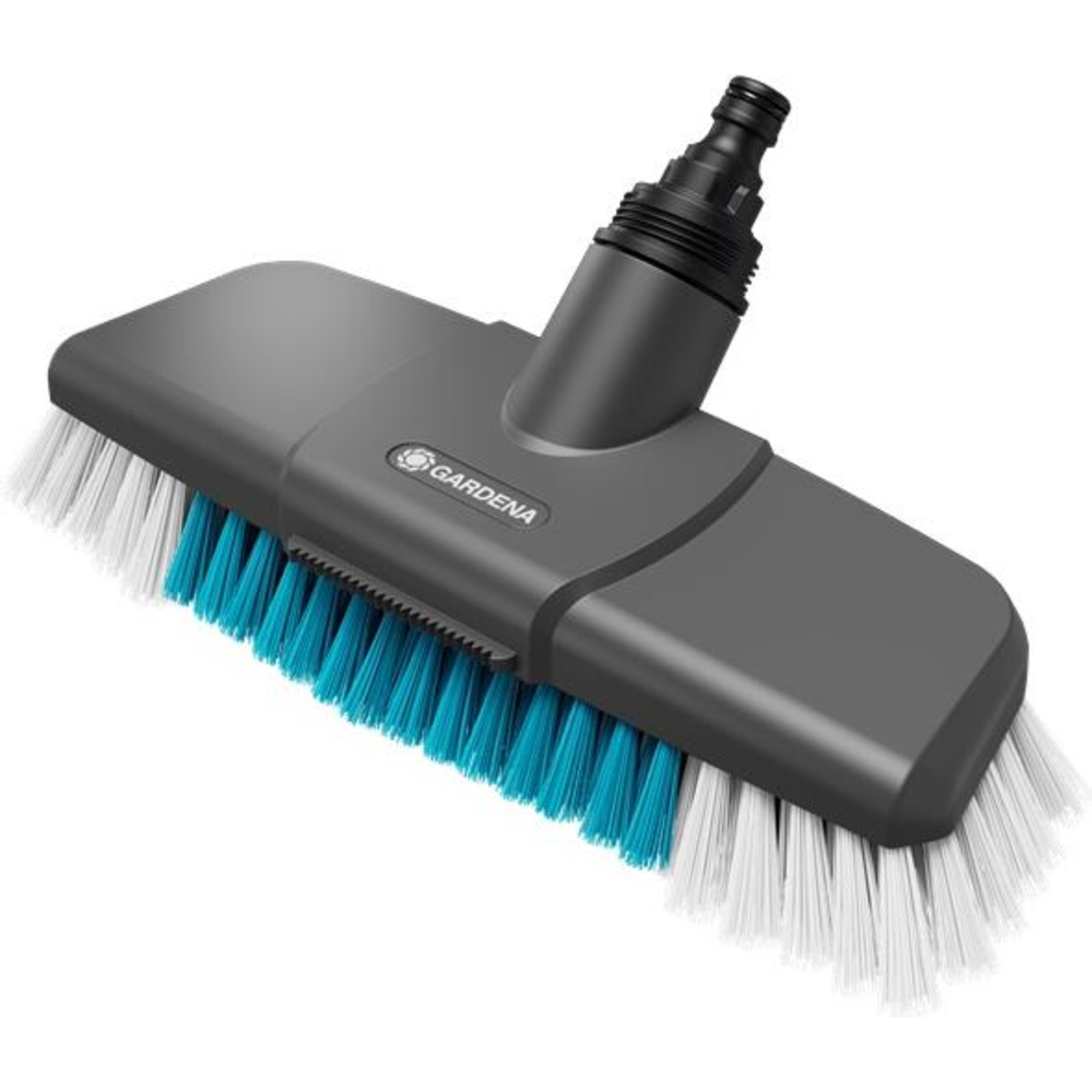 Gardena Cleansystem Handle Brush Hard Grey Turquoise Working Width 27cm