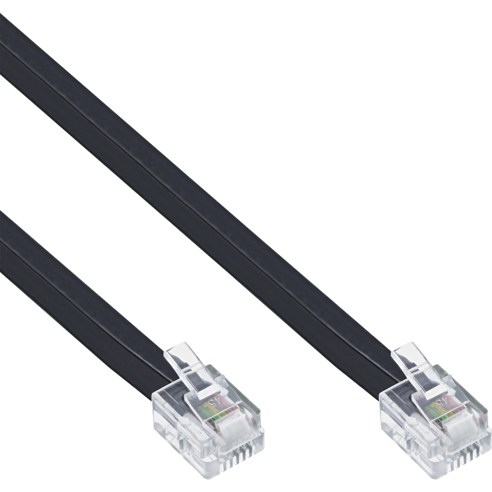 InLine Modular Cable RJ11 Plug Plug 4-wire 6P4C 15m