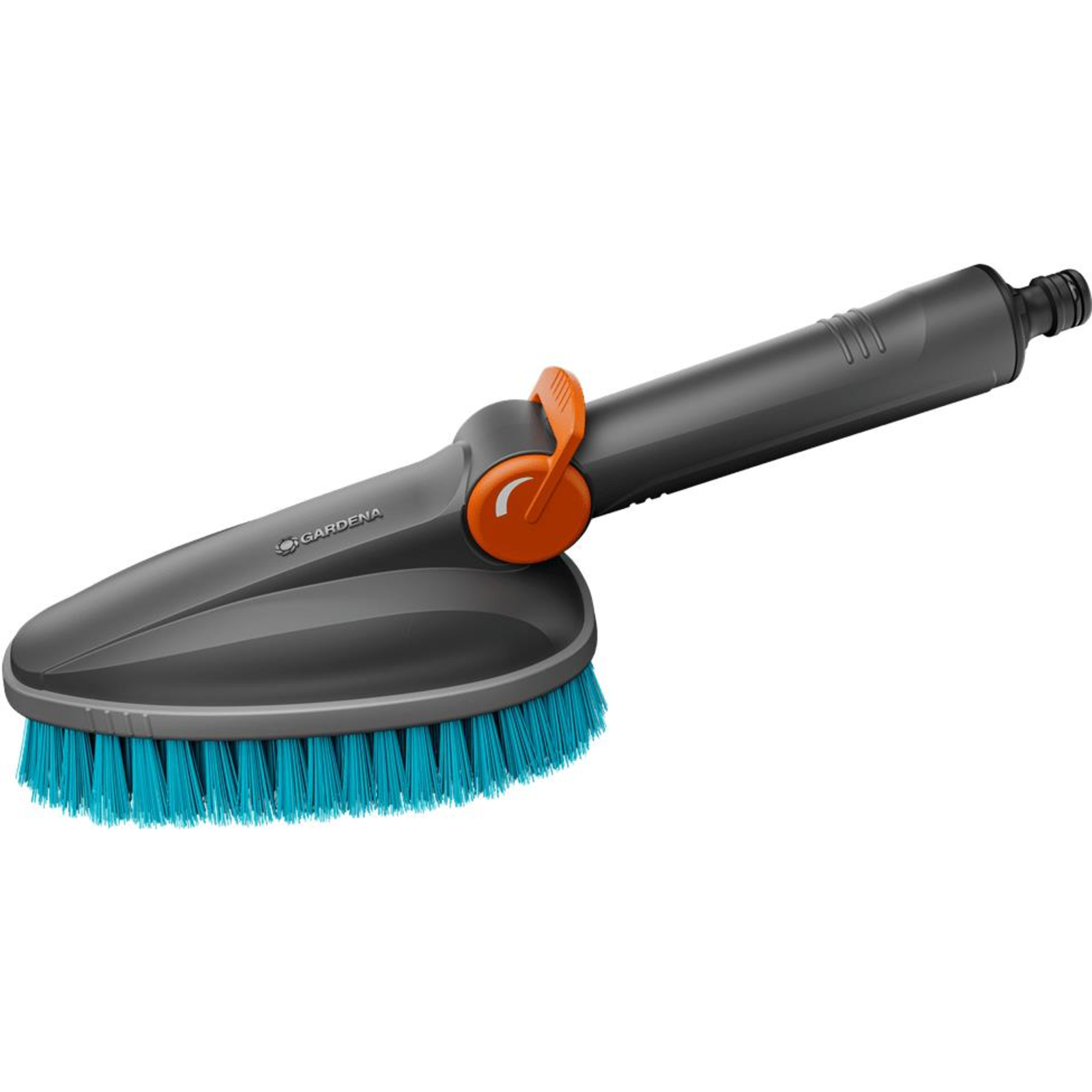 Gardena Cleansystem Hand Brush M Hard Grey Turquoise All-round Soft Plastic Strip