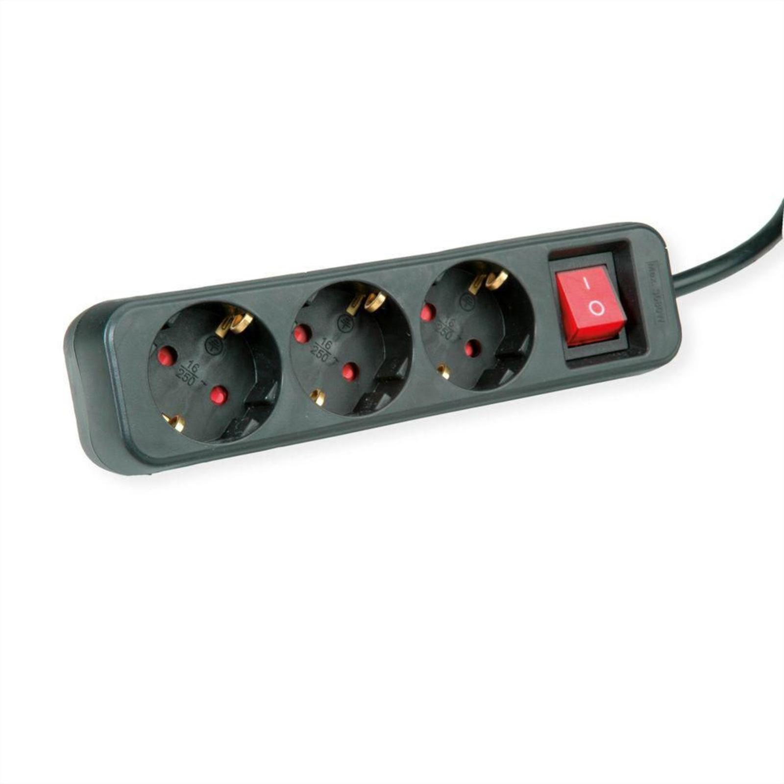 ROLINE Power Strip Alternating Current 250 V 3600 Watts Input CEE 7/4 Output Connections 3 X