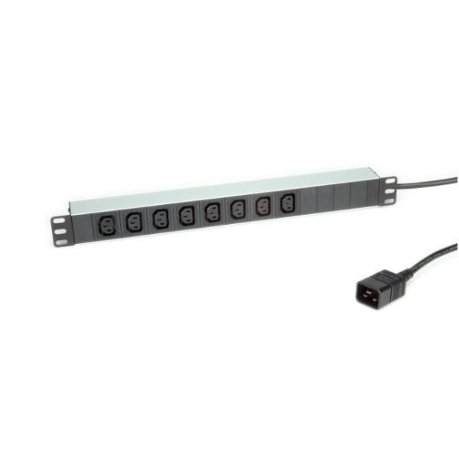 ROLINE 19.07.1627 2 M Indoor C13 Coupler Aluminium 8 AC Outlets