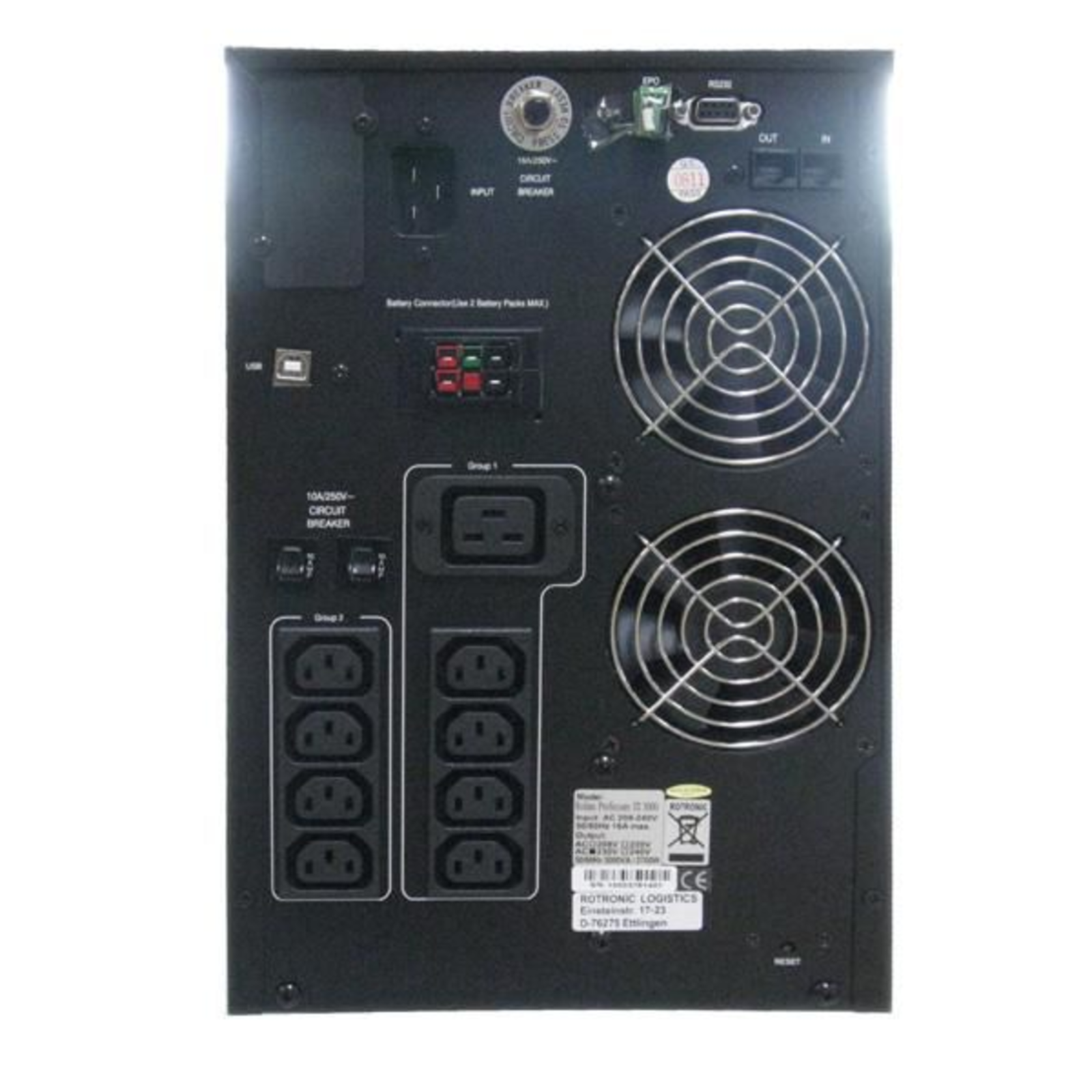 ROLINE ProSecure III 3000 UPS Alternating Current 160