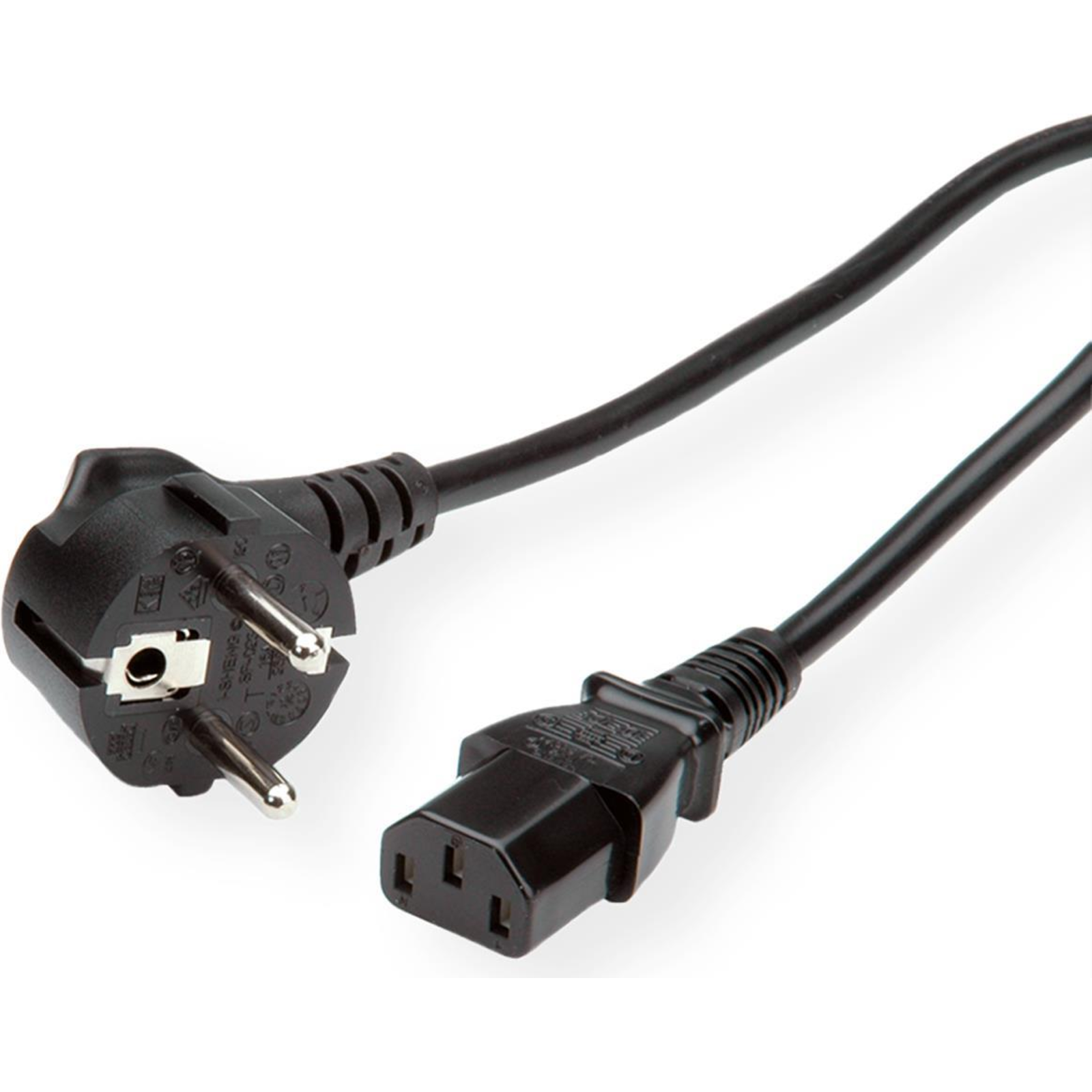 ROLINE GREEN Power Cable with Predection C13 LSOH 0.8 M Black Power/power Supply 0.8 M