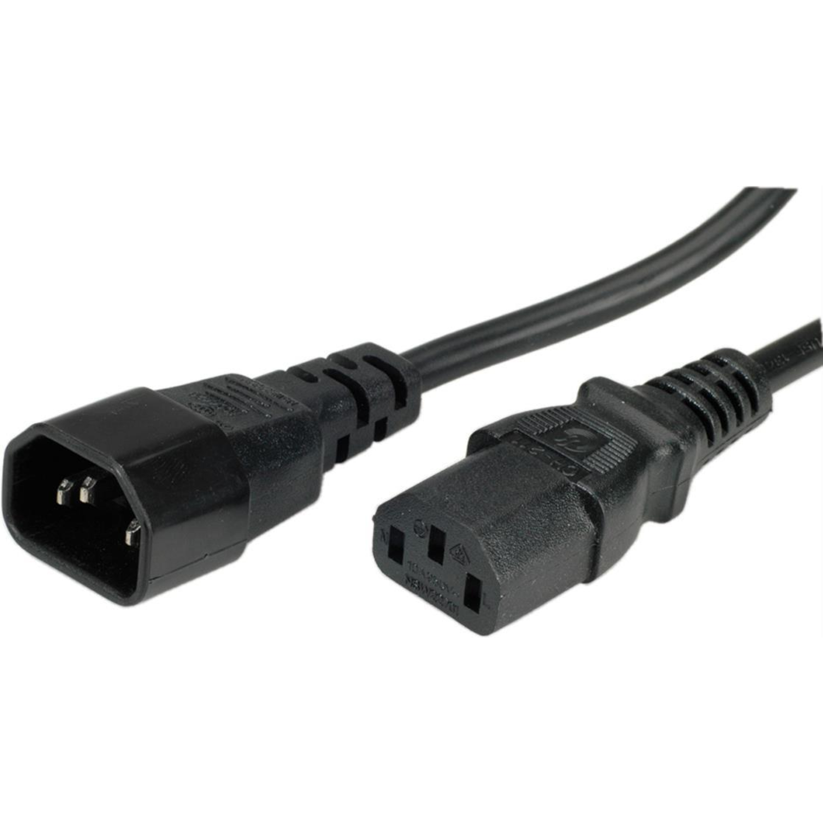 ROLINE GREEN Apparatus Connection Cable IEC 320 C14 C13 Black 3 M